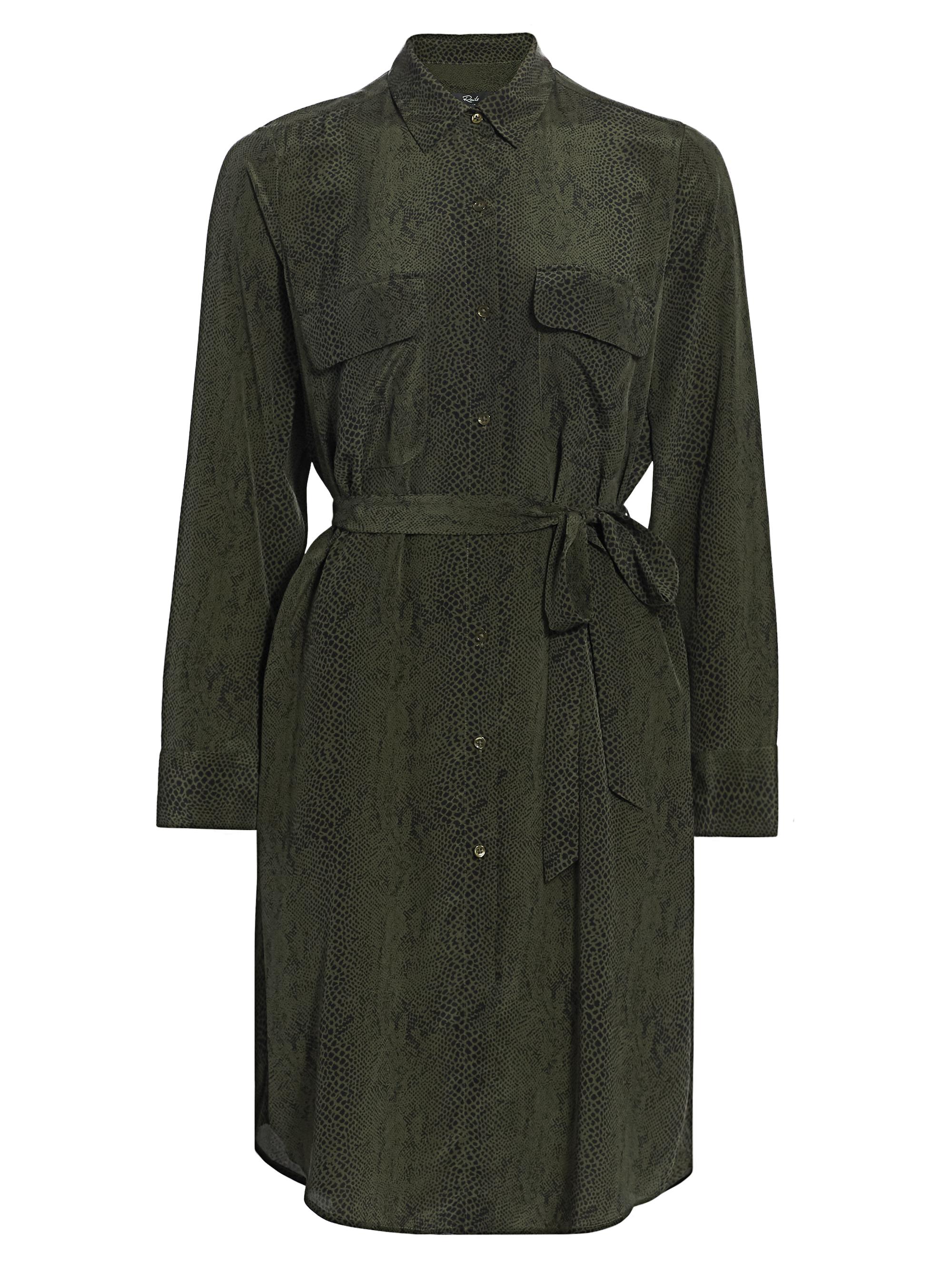 Rails Alix Python-Print Silk Tie-Waist Dress | Saks Fifth Avenue