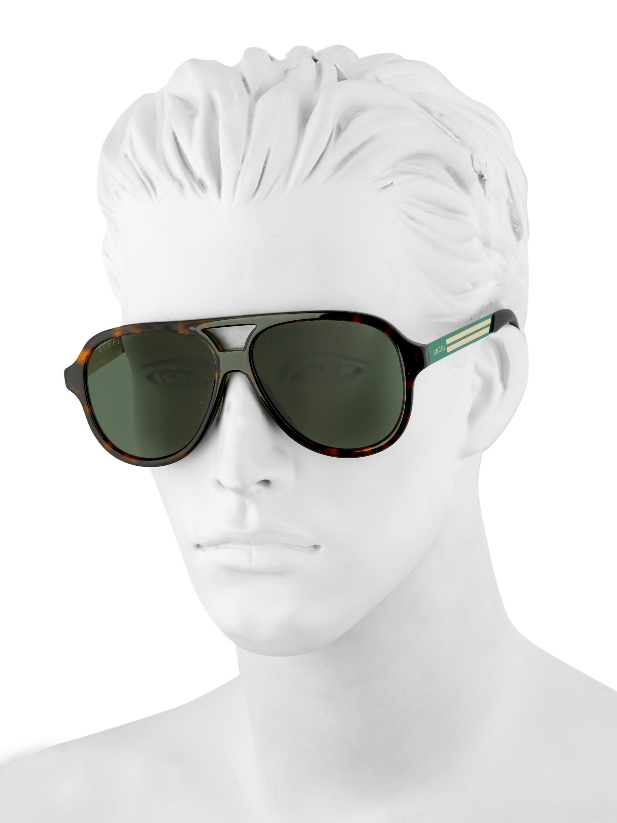 Gucci 59mm aviator glasses Gucci 59MM Aviator Sunglasses on SALE | Saks OFF 5TH main image 2