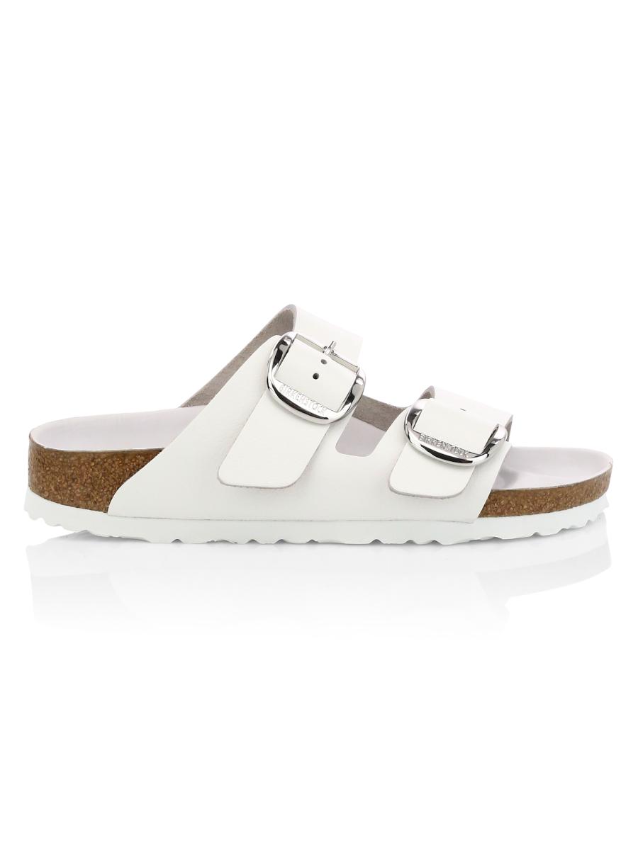 サンダル・ミュール BIRKENSTOCK Arizona big buckle leather sandals Arizona Big Buckle Nubuck Leather Black | BIRKENSTOCK
