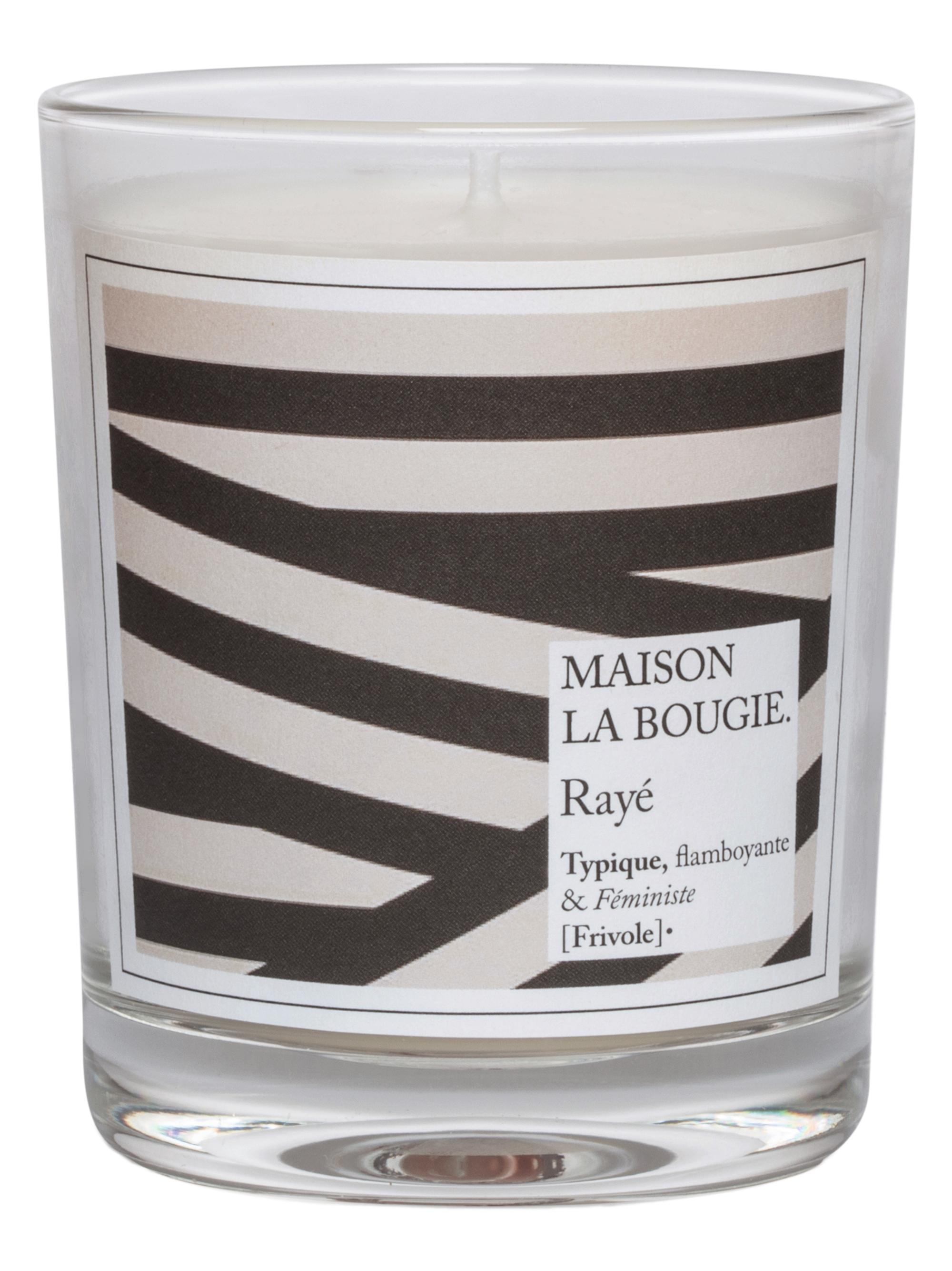 Maison La Bougie Raye Glass Candle