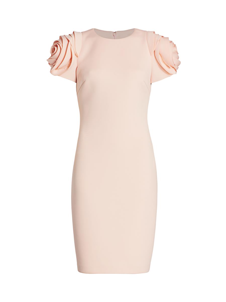Badgley Mischka Rosette Cocktail Dress | Saks Fifth Avenue