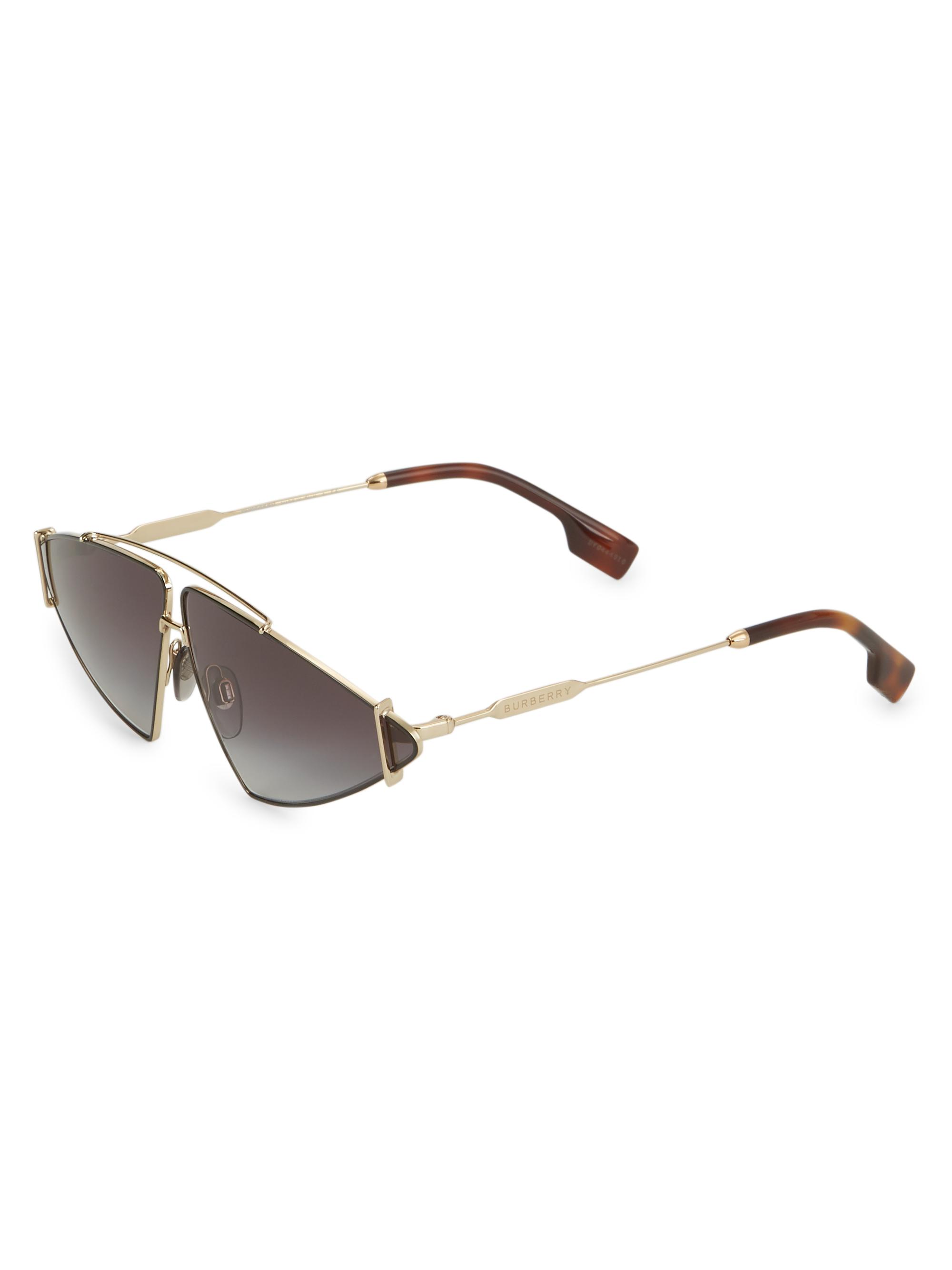 Burberry 68MM Triangular Sunglasses | Saks Fifth Avenue display picture 3