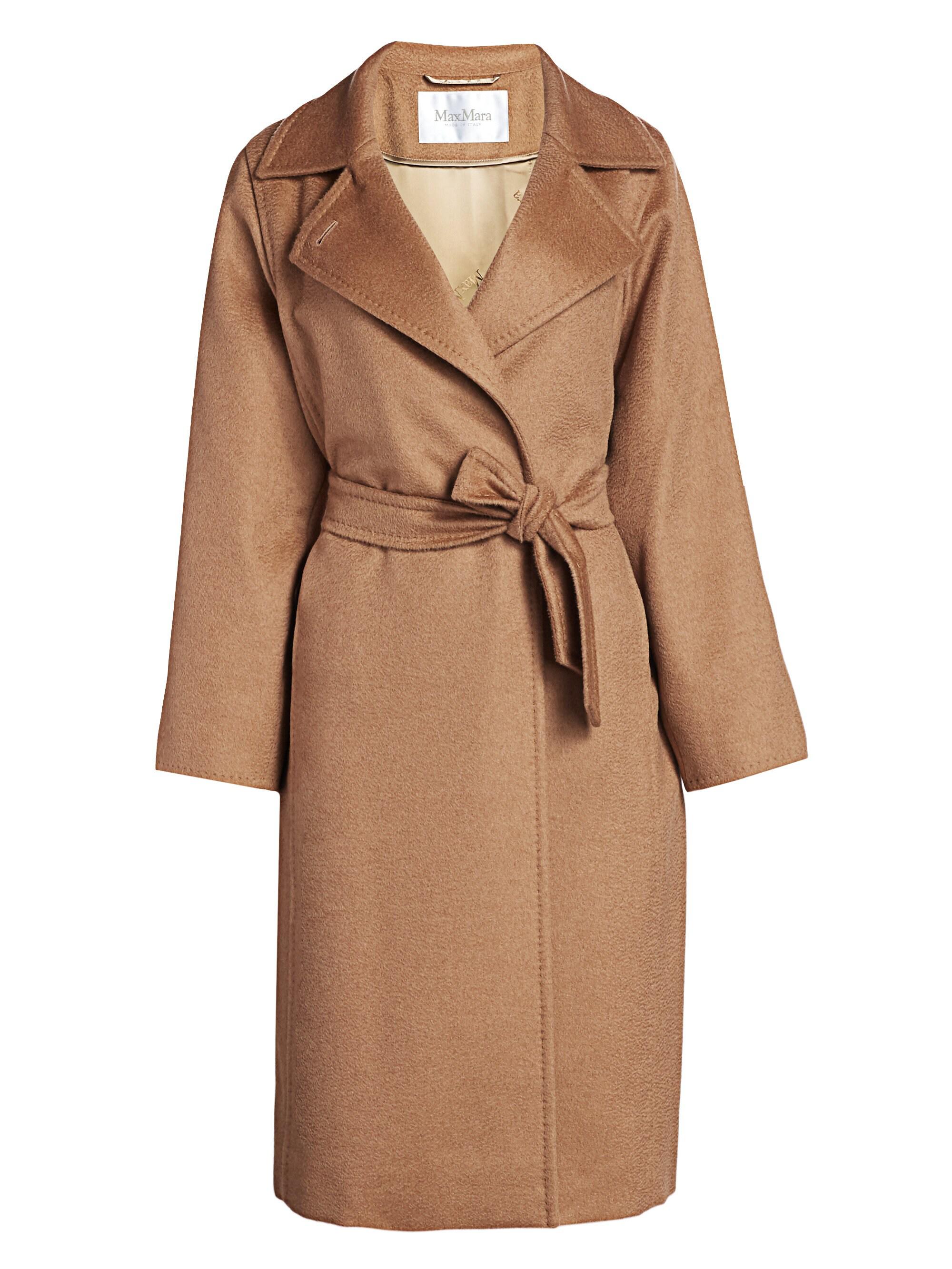 Max Mara Manuela Icon Camel Hair Wool Wrap Coat Saks Fifth Avenue