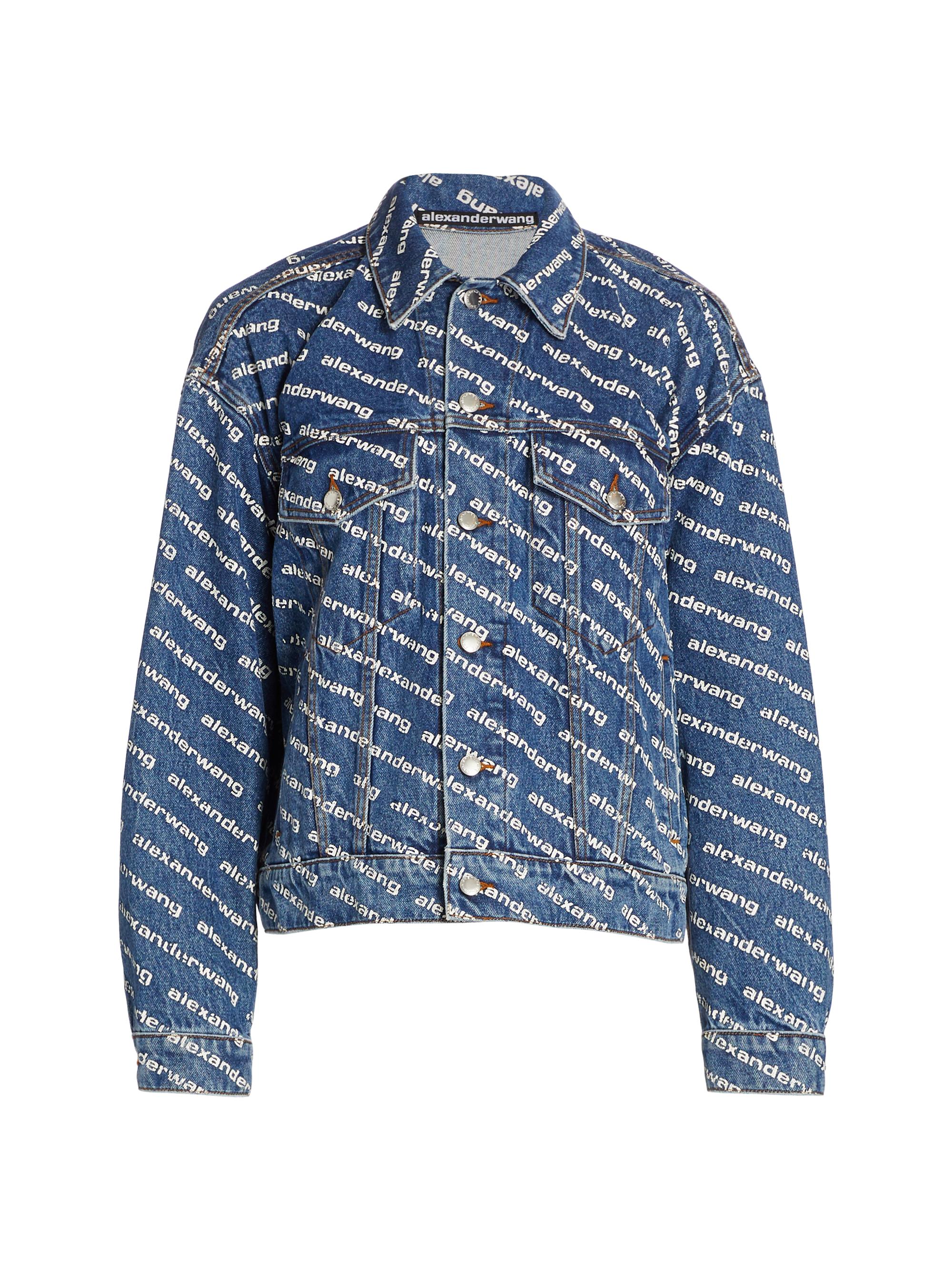 Alexander Wang Game Logo Denim Trucker Jacket | Saks Fifth