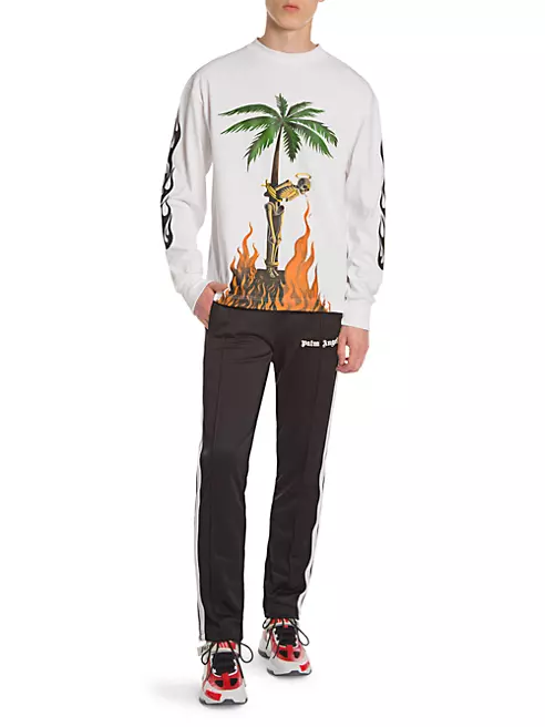 Shop Palm Angels Burning Skeleton Sweatshirt | Saks Fifth Avenue
