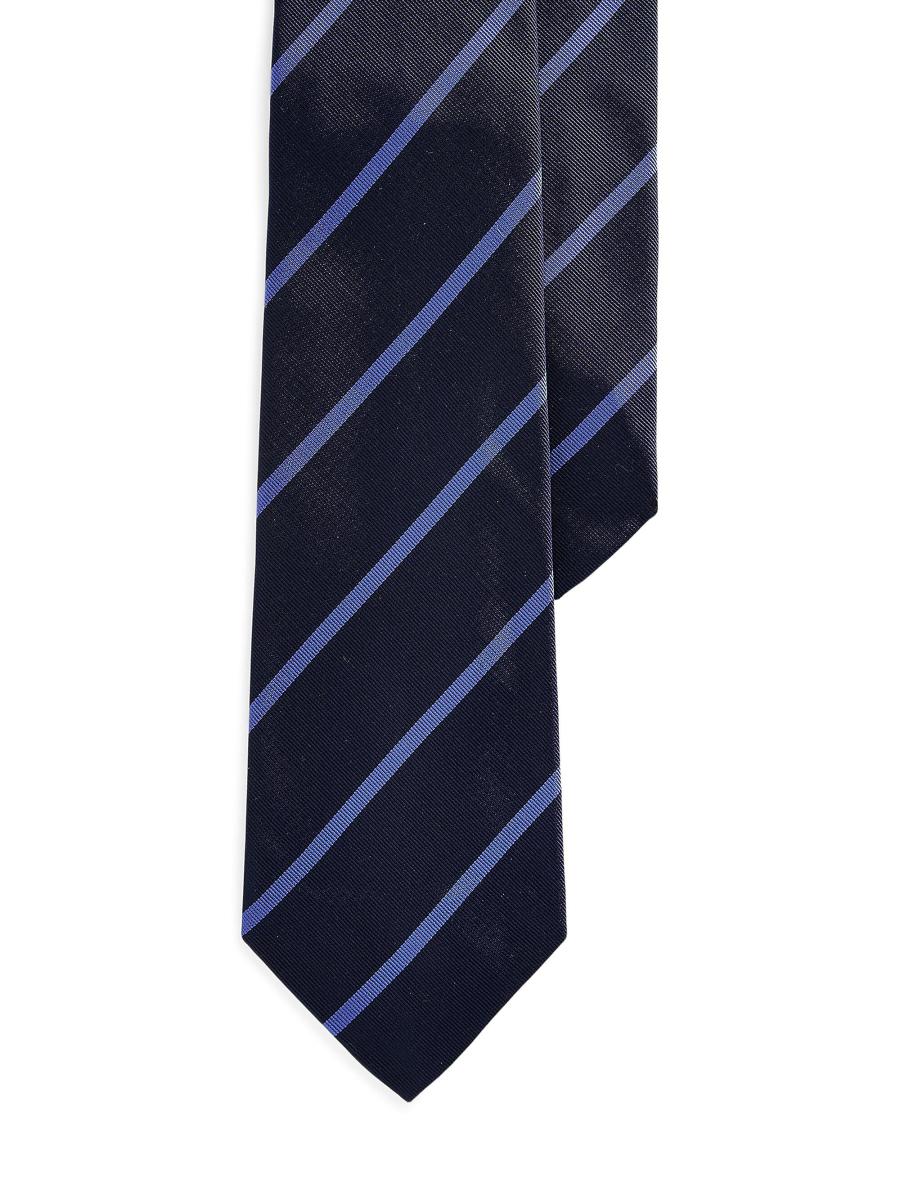 Ralph Lauren purple labelネイビー ストライプ ネクタイ Ralph Lauren Purple Label Striped Silk Tie | Saks Fifth Avenue