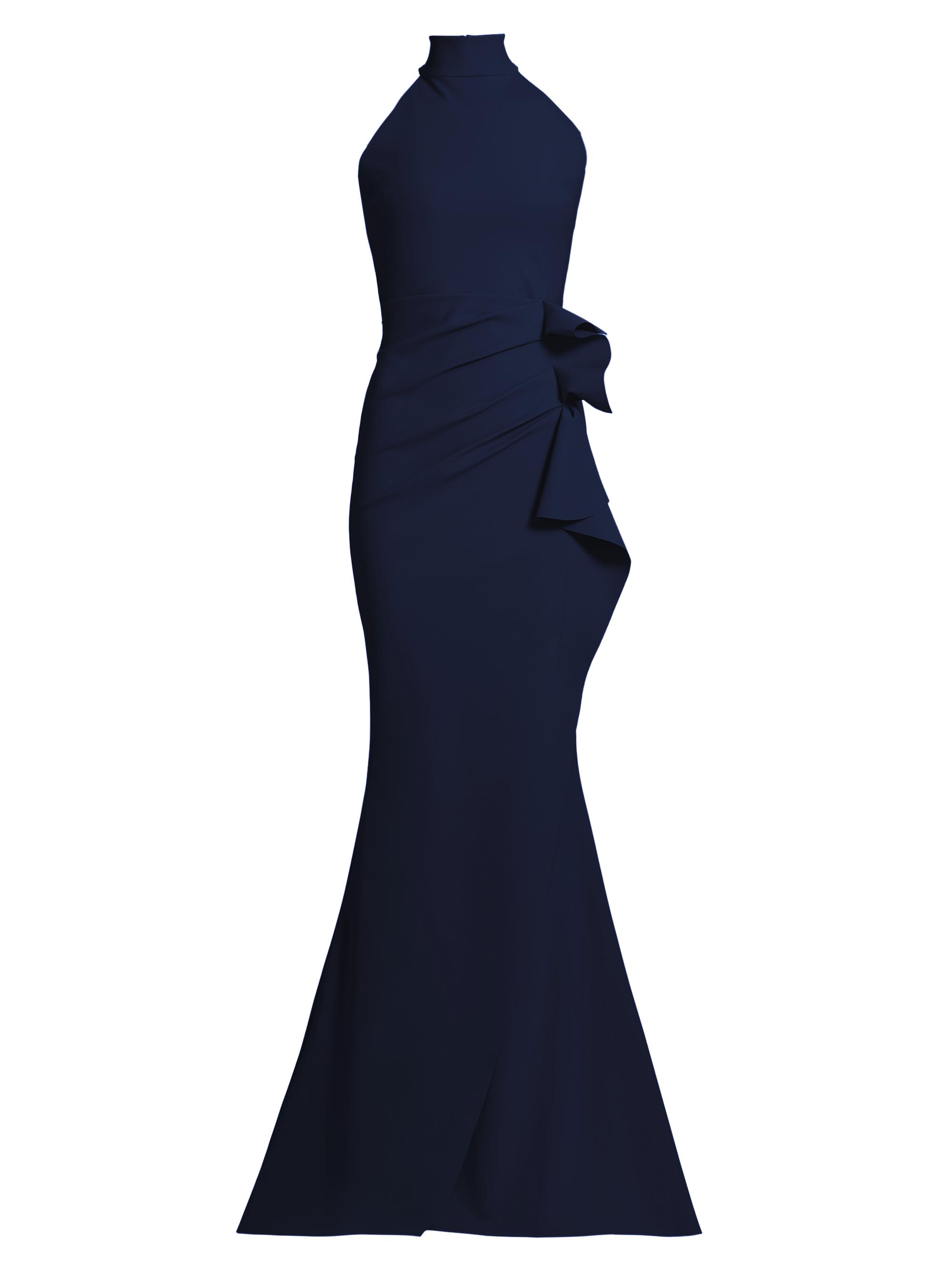 Chiara Boni La Petite Robe Hebana Halter Rosette Gown | Saks Fifth