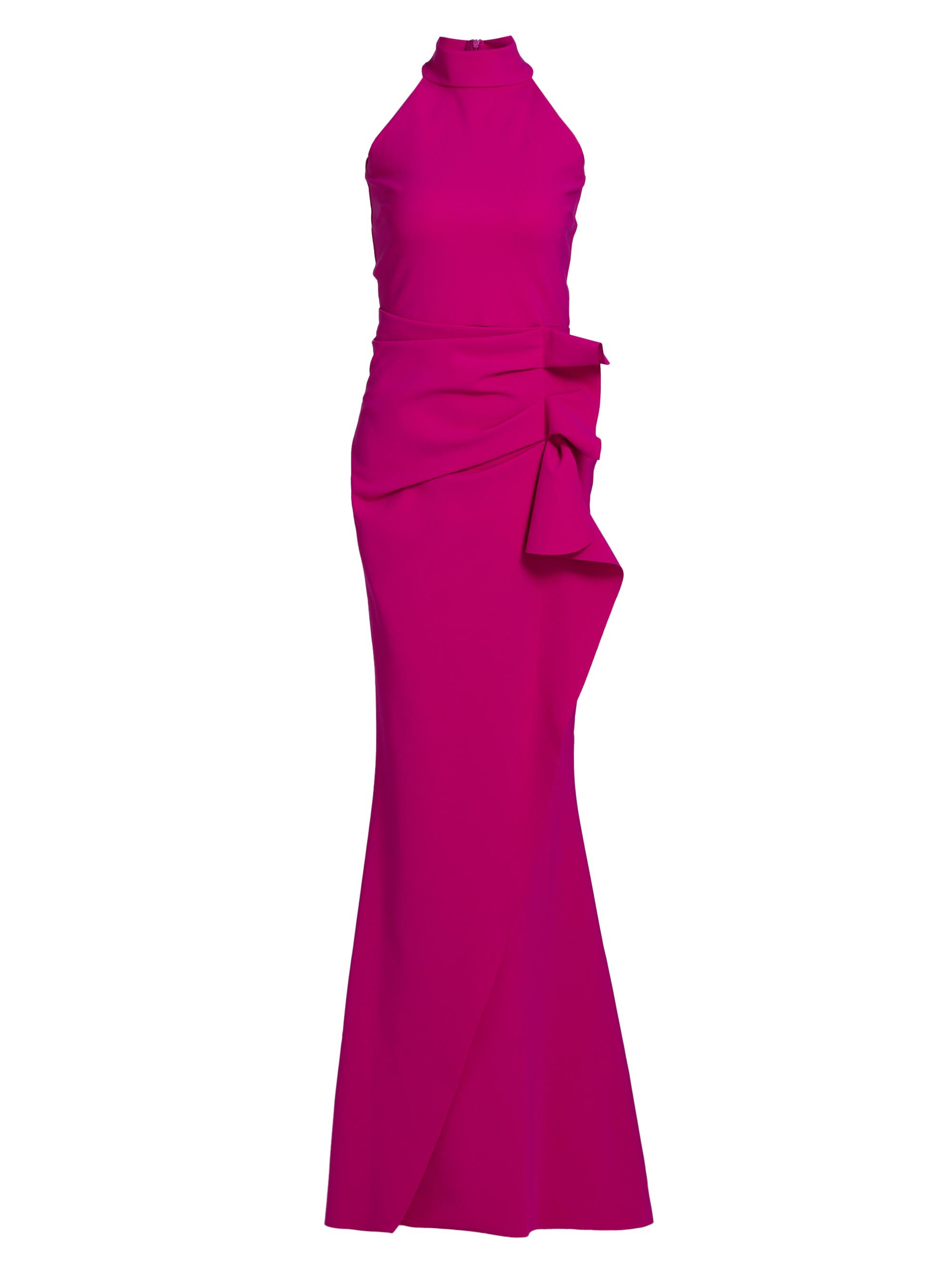 Chiara Boni La Petite Robe Women's Gudrum Halter Ruffle Gown - Kelly Green