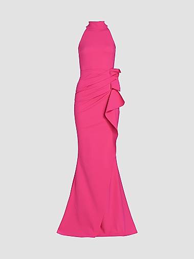 pink designer dresses Ruffled & Ruched Pearl Tulle Prom Dress and pink formal dresses with beaded lace. Maddie Pink Gown