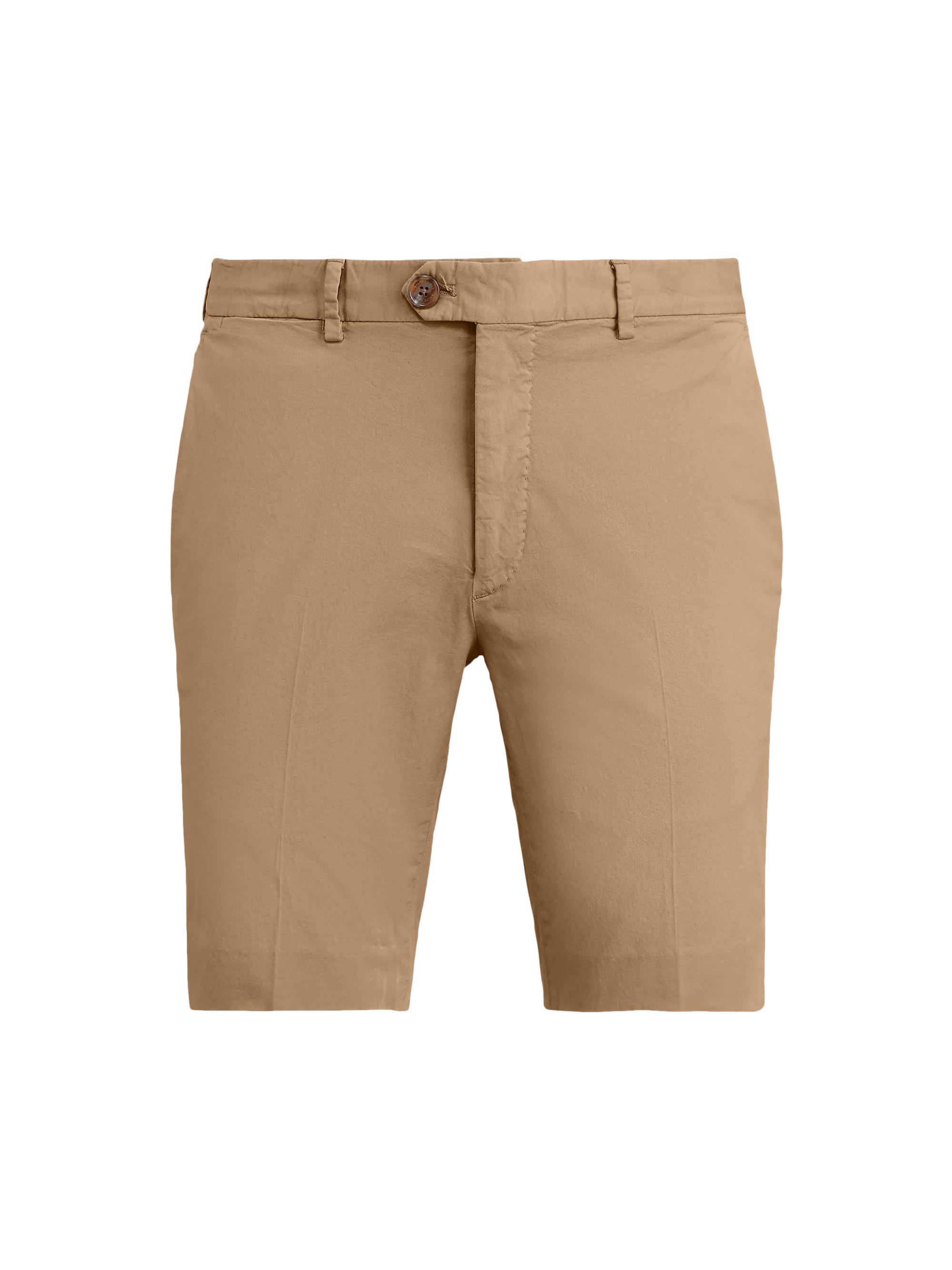 Ralph Lauren Purple Label Men's Eaton Stretch-Cotton Shorts - Khaki