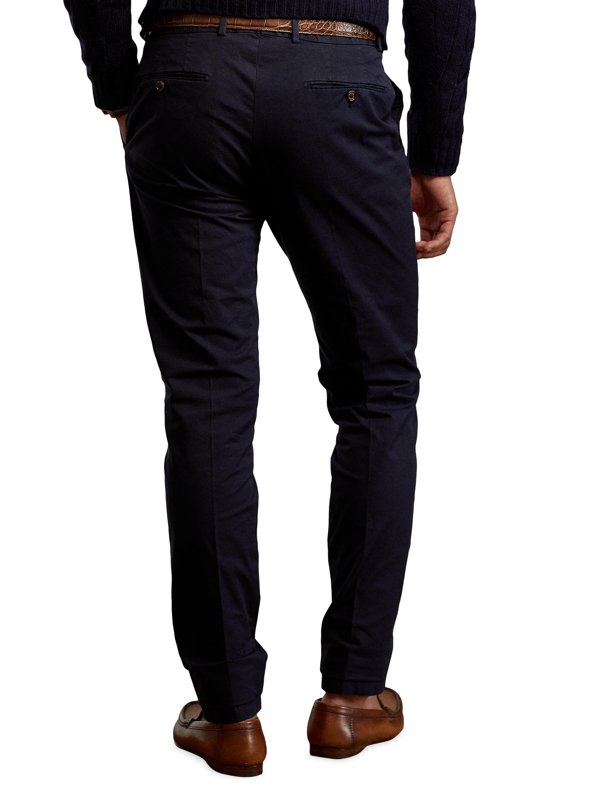 Ralph Lauren Purple Label Eaton Flat-Front Pants | Saks Fifth Avenue