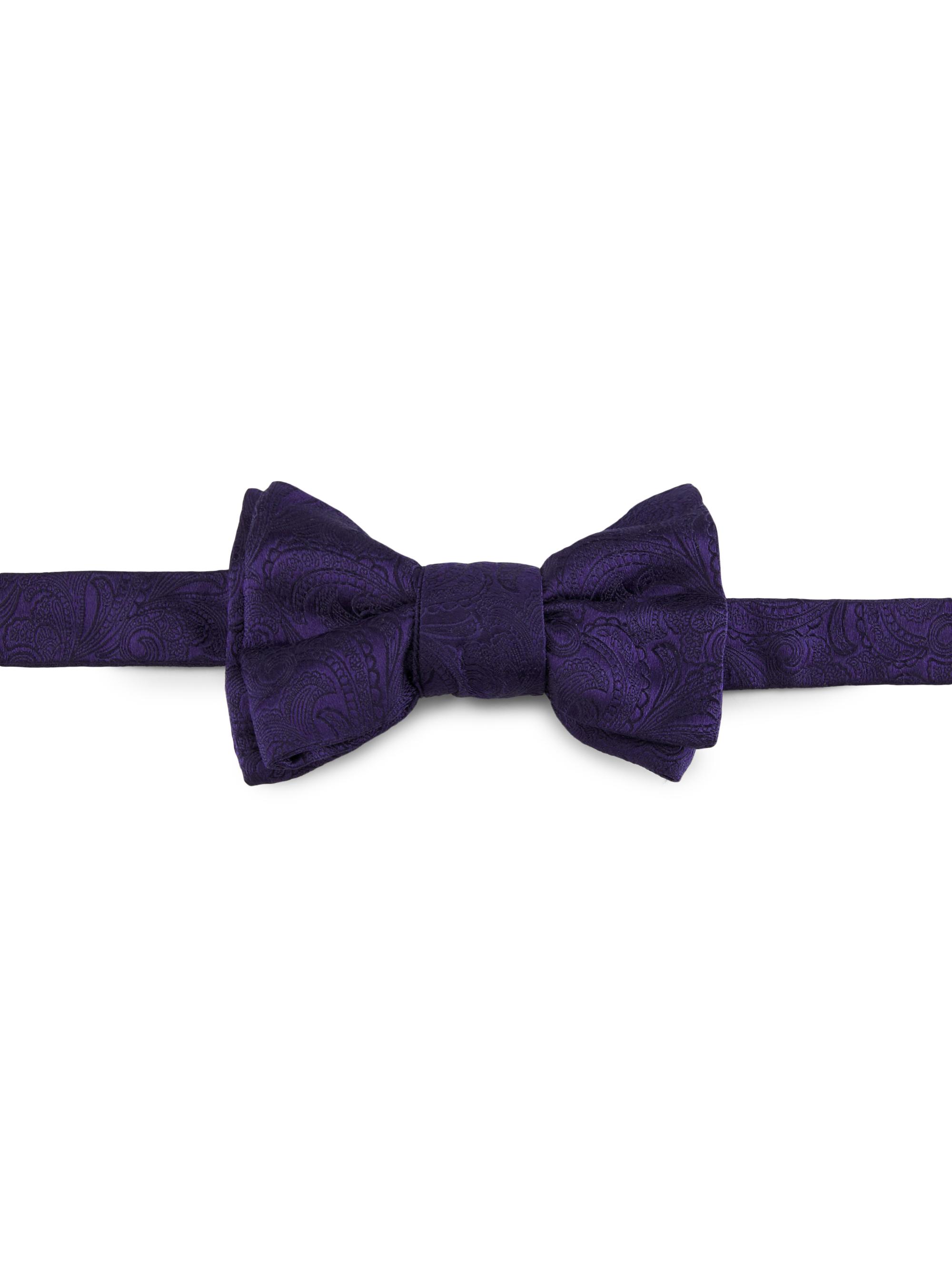 Charvet Men's Silk Jacquard Bow Tie - Midnight Ombre