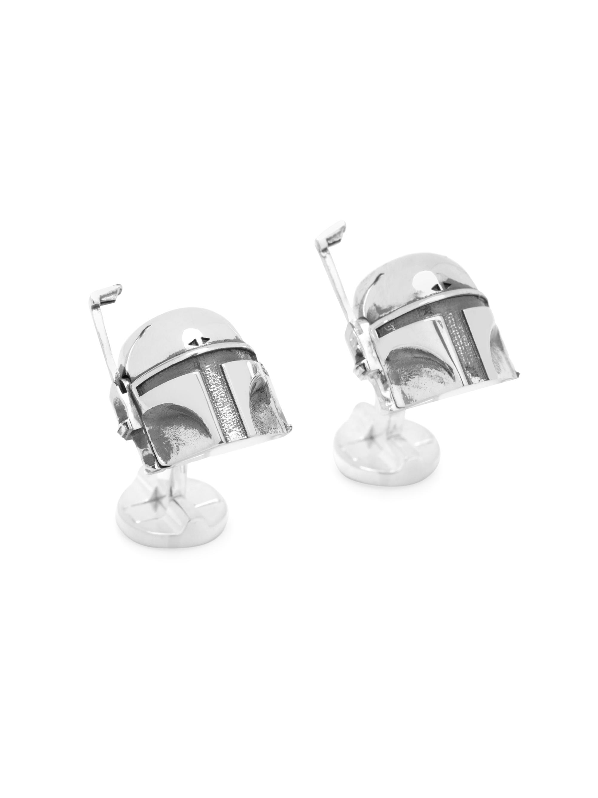 Cufflinks, Inc. Men's Star Wars 3D Boba Fett Cufflinks - Silver