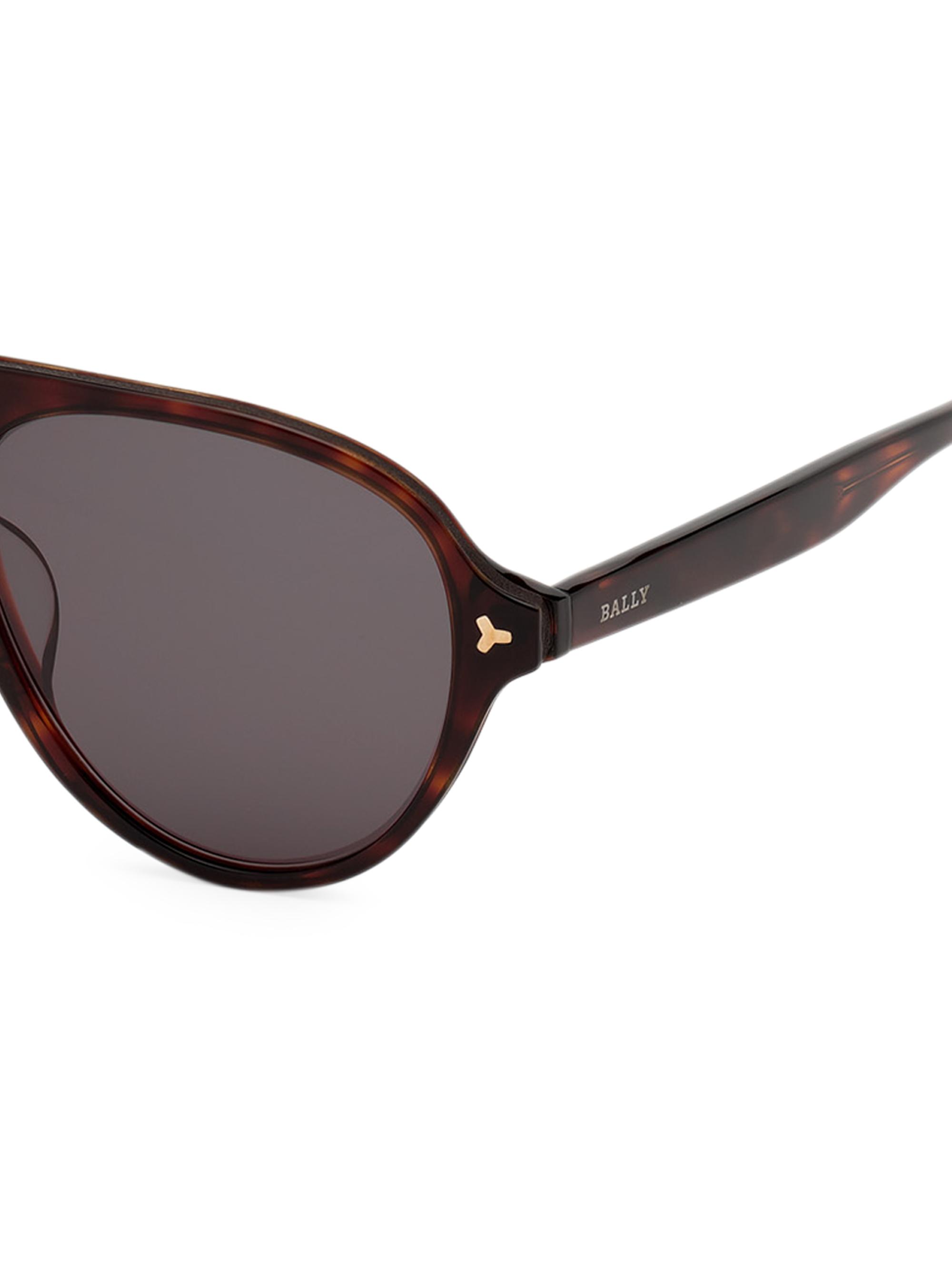 Bally 57MM Plastic Aviator Sunglasses | Saks Fifth Avenue display picture 1