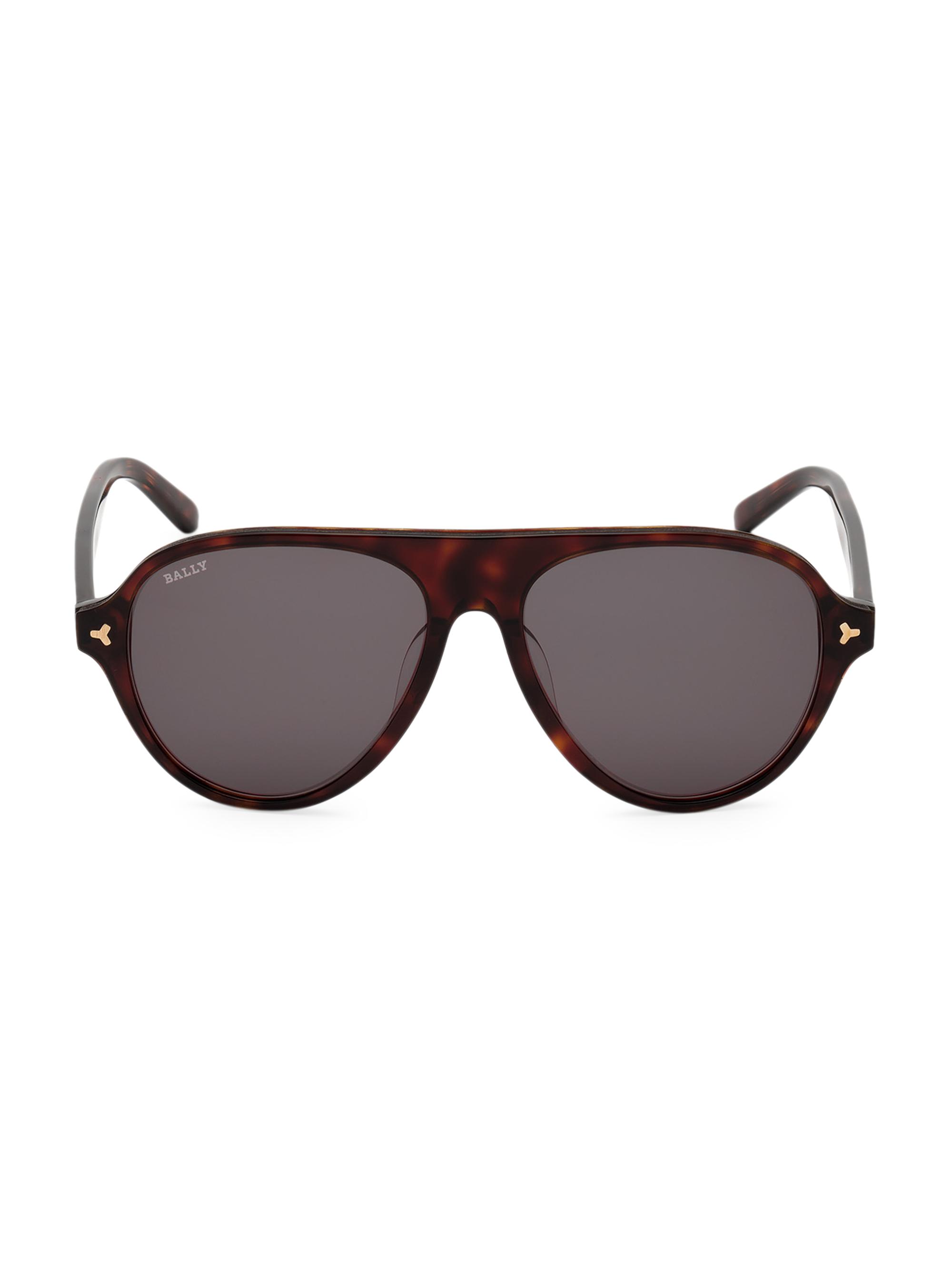 Bally 57MM Plastic Aviator Sunglasses | Saks Fifth Avenue display picture 1