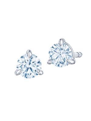 Kwiat Women's Stud Platinum & Diamond Solitaire Round Stud Earrings/0.50 TCW - Platinum