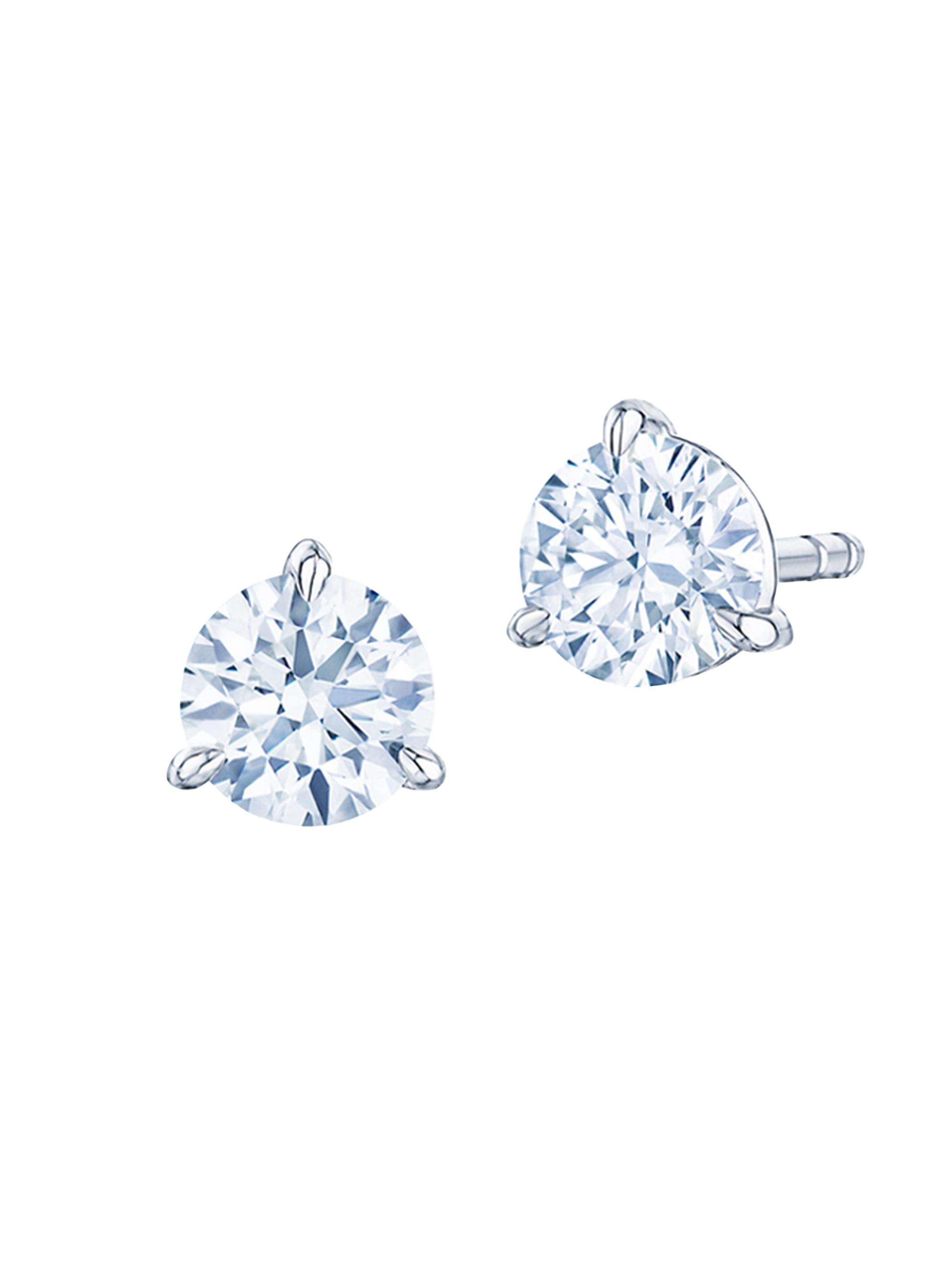 Kwiat Women's Stud Platinum & Diamond Solitaire Round Stud Earrings/0.70 TCW - White Gold
