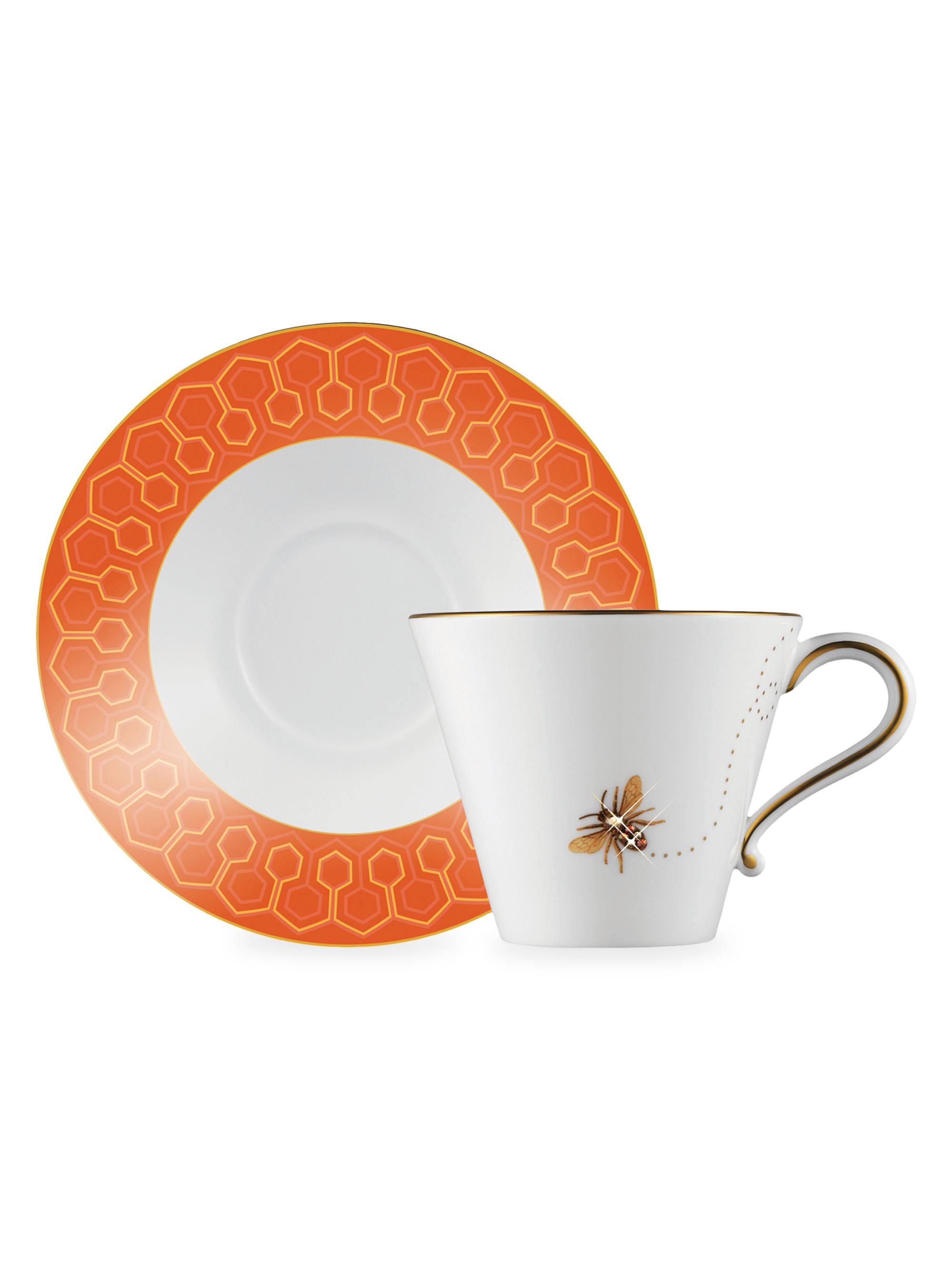 Prouna My Honeybee 2-Piece Tea Cup & Saucer Set