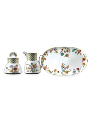 Prouna Gione 3-Piece Sugar Bowl, Creamer & Tray Set