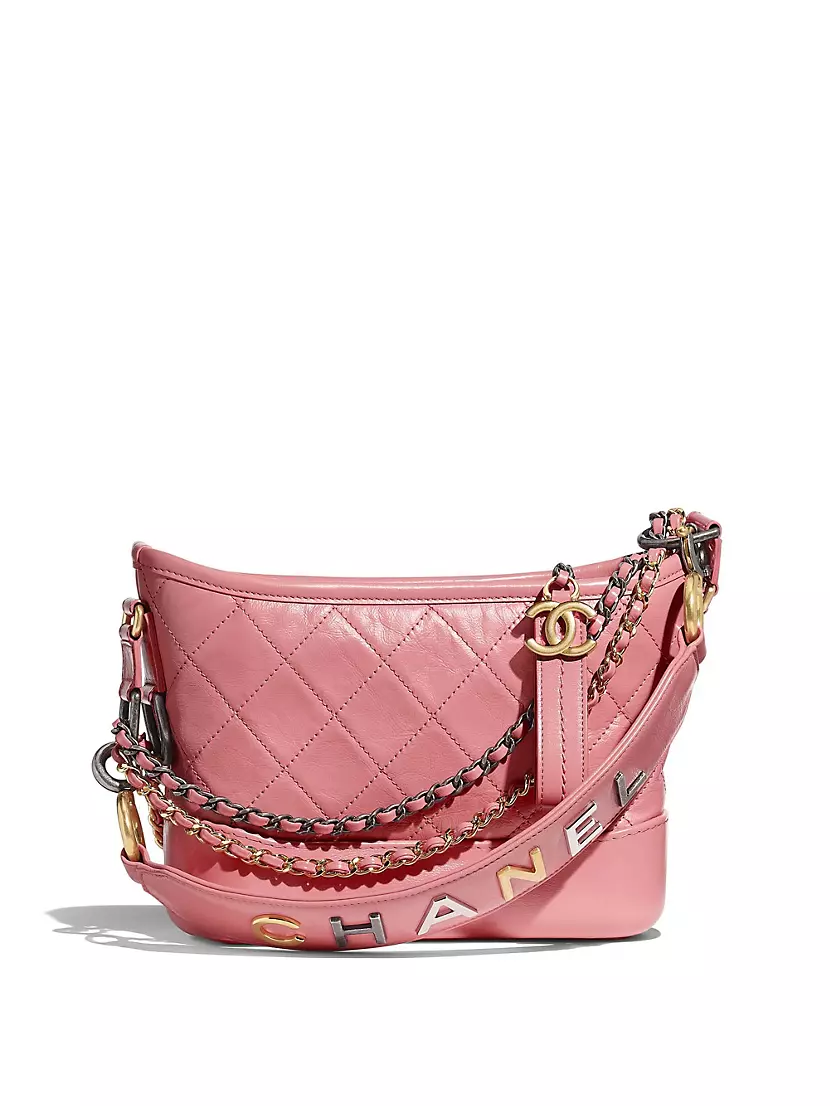 Chanel Gabrielle Handbag Grey Felt Small - Allu USA