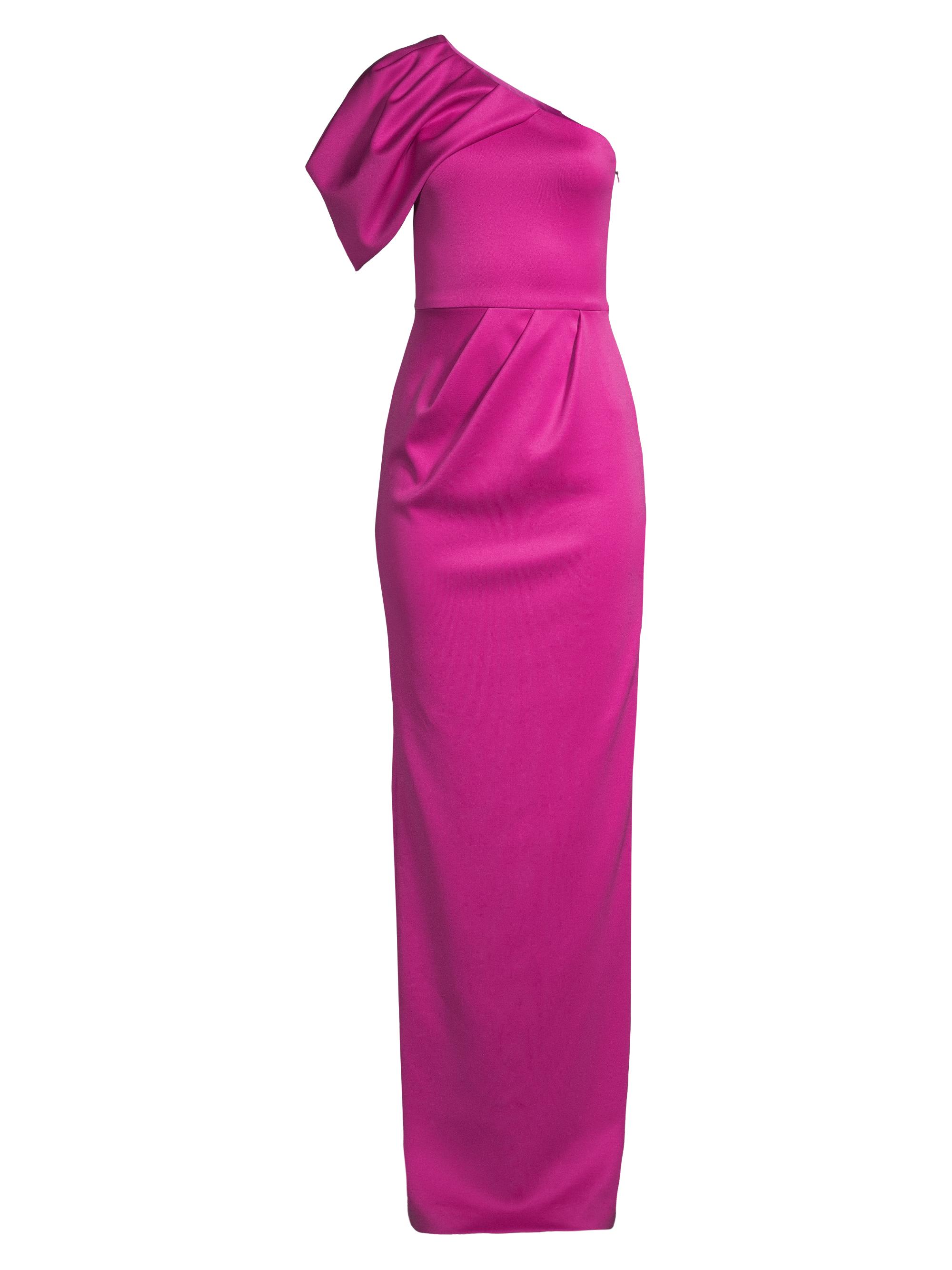 Black Halo Women's Egan One-Shoulder Gown - Iconic Pink