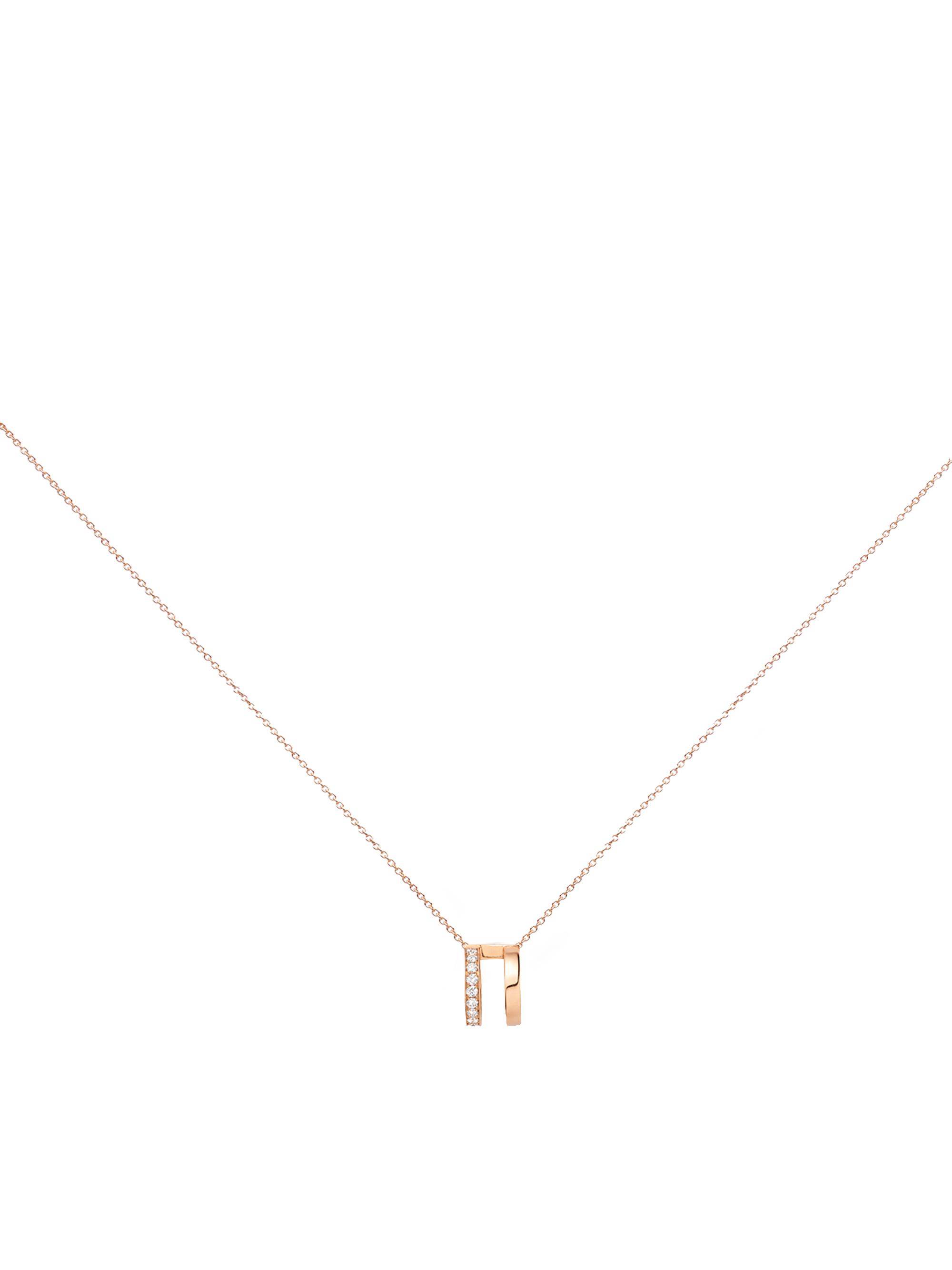 Repossi Women's Serti Sur Vide 18K Rose Gold & 0.3 TCW Diamond Pendant Necklace - Pink Gold