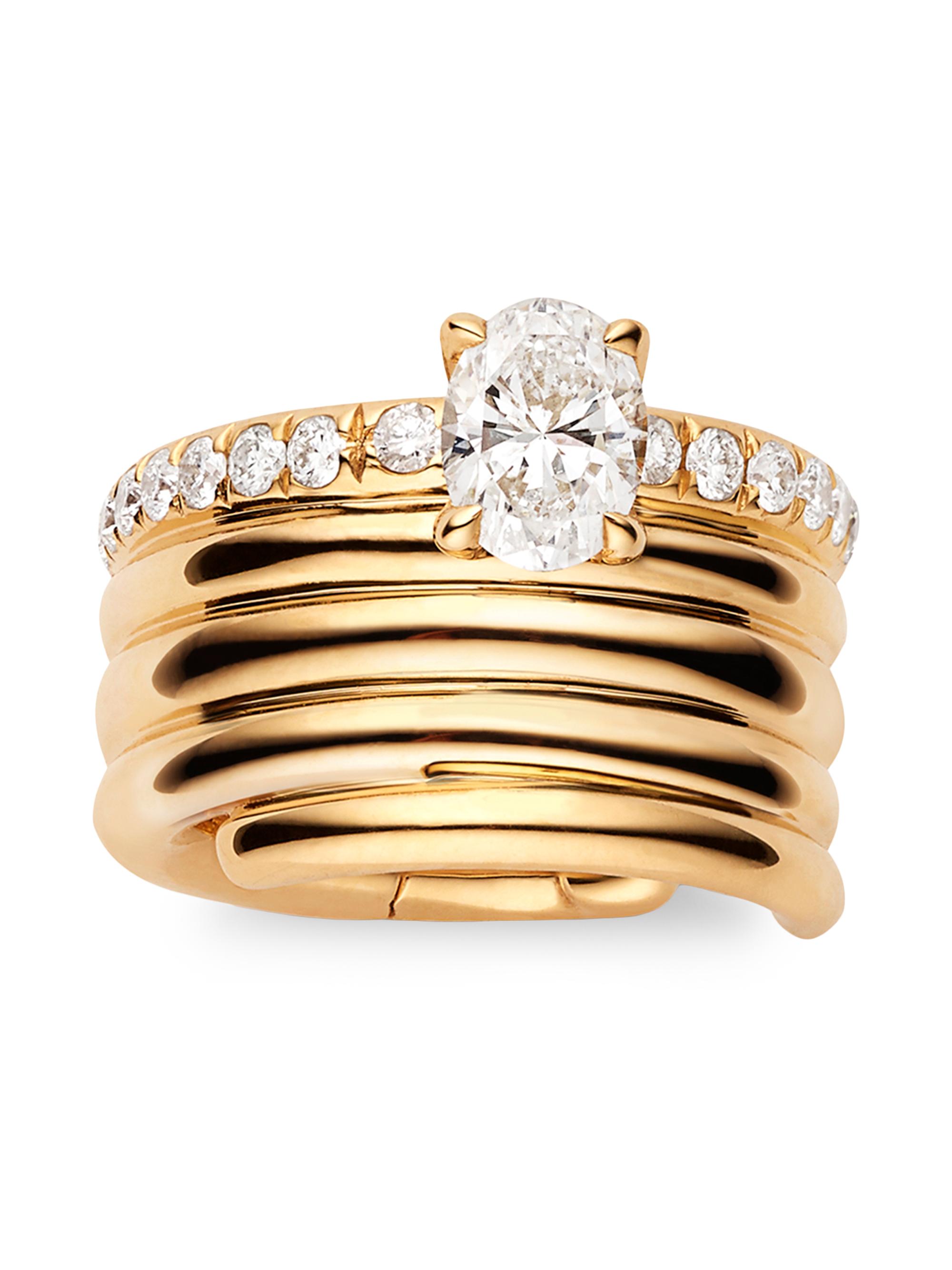 Repossi Women's Blast 18K Rose Gold & 0.18 TCW Diamond Single Ear Cuff - Left Or  - Pink Gold