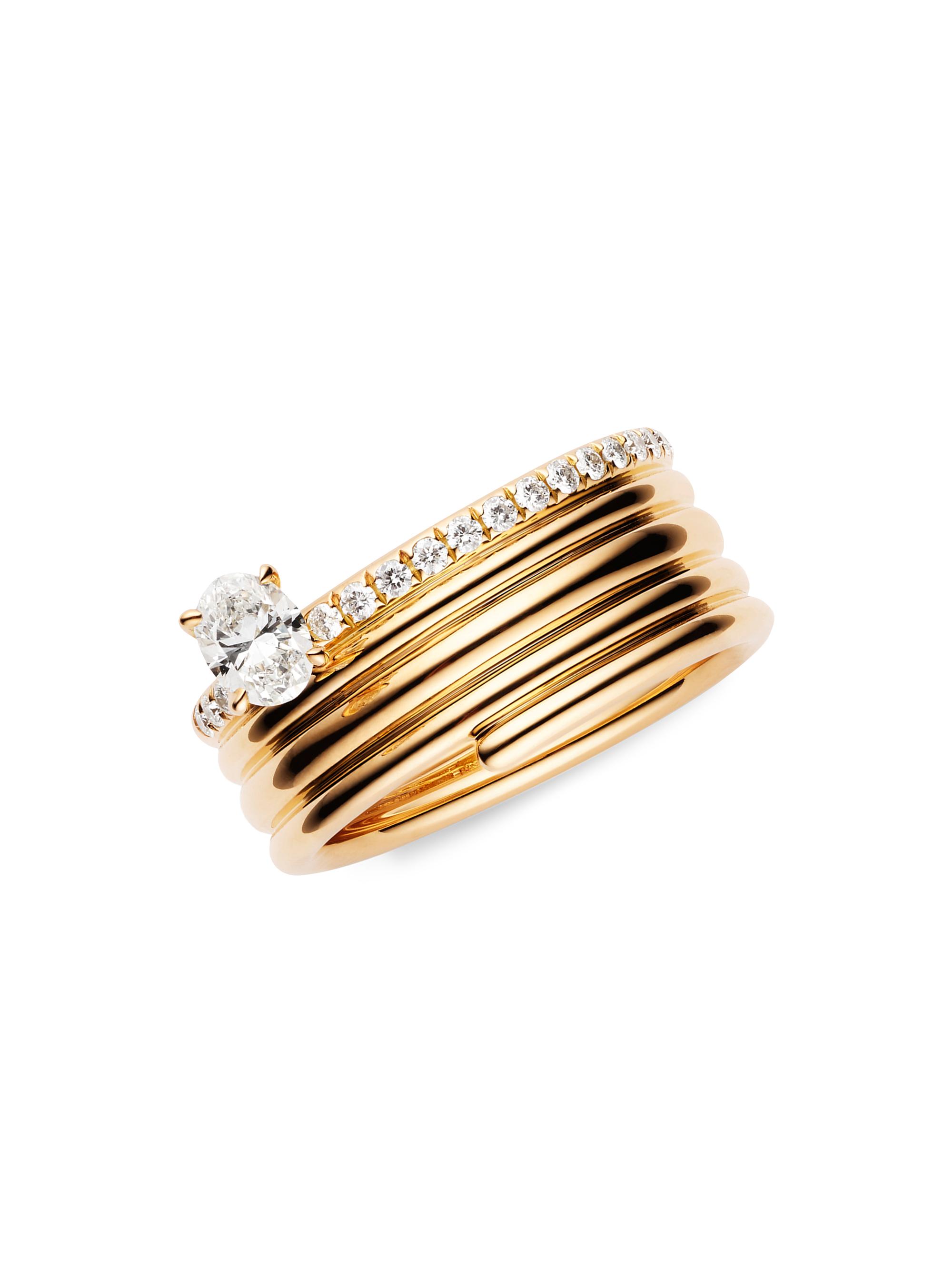 Repossi Women's Blast 18K Rose Gold & Diamond Ring - Rose Gold