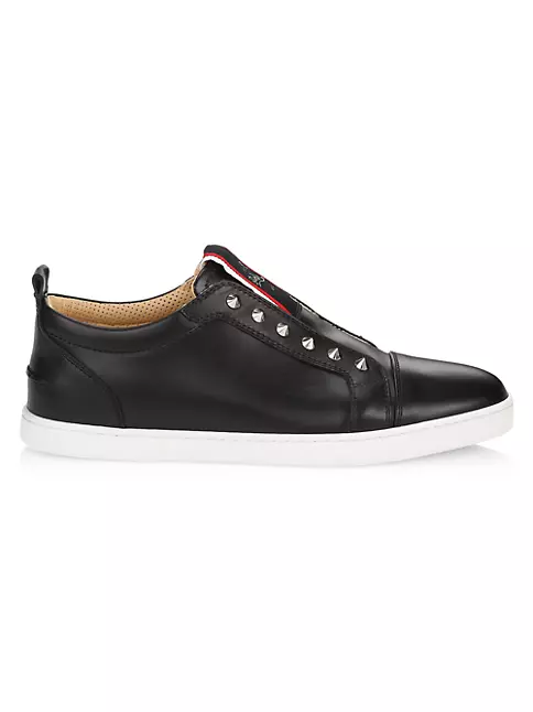 Mens CHRISTIAN LOUBOUTIN Red White Blue Leather Sneakers 41 / 8