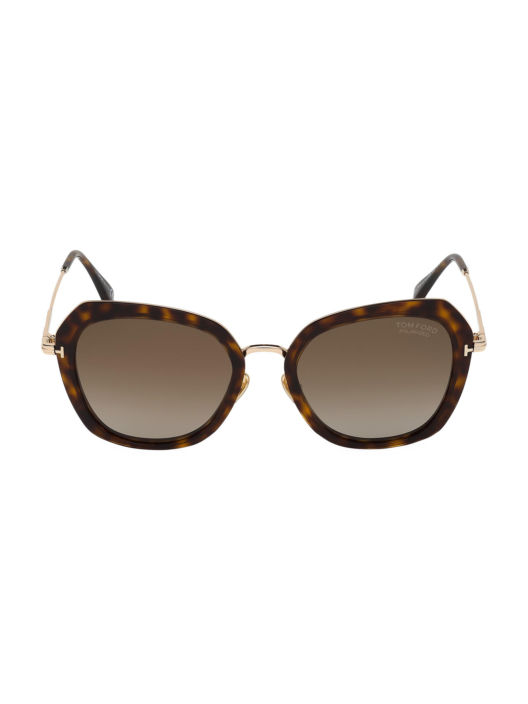 TOM FORD Women's Kenyan 54MM Butterfly Sunglasses - Havana