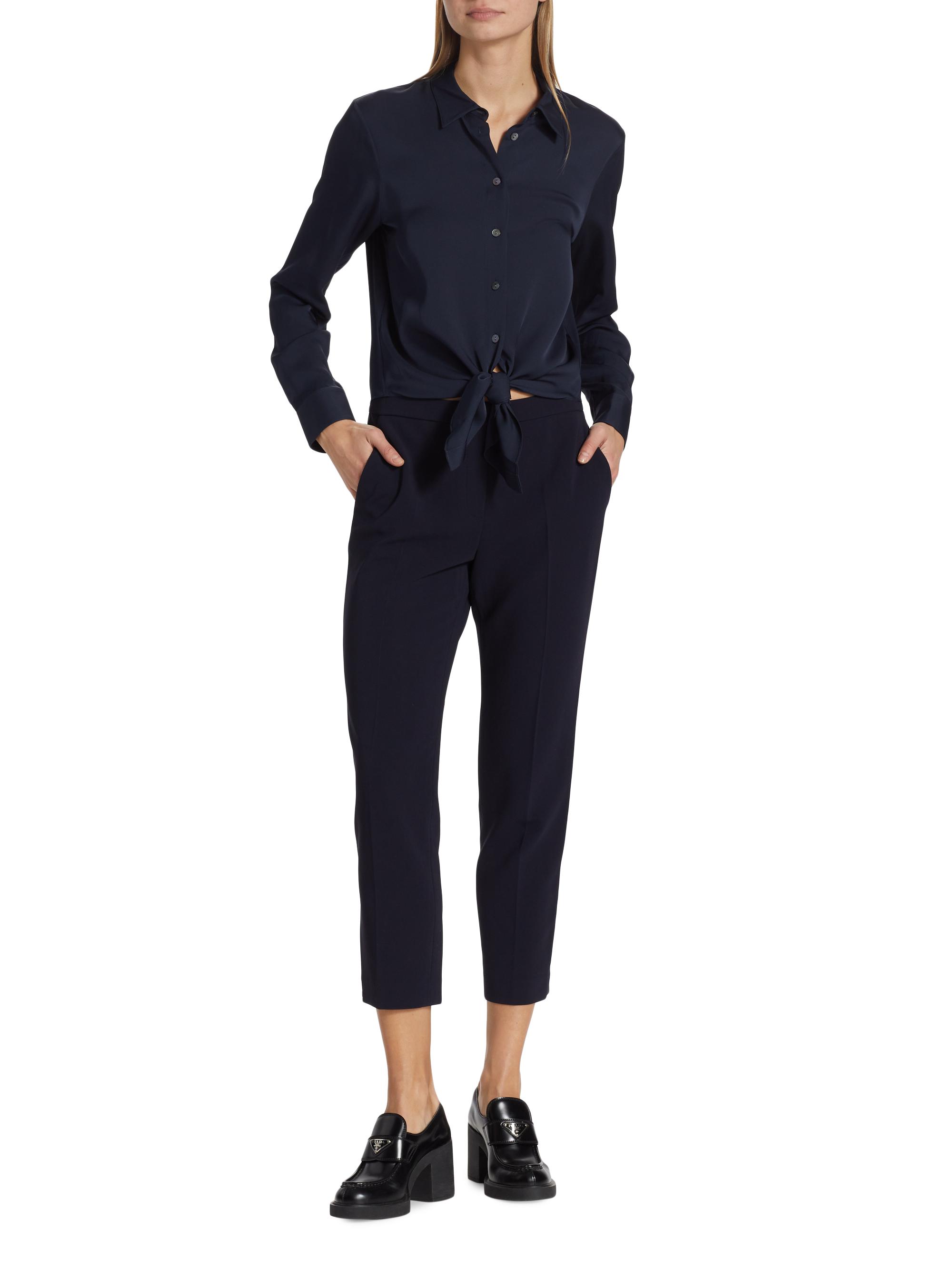 Theory Treeca Pull-On Ankle Trousers | Saks Fifth Avenue