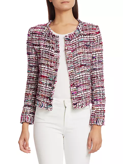 Shop IRO Brelanie Wool-Blend Tweed Jacket