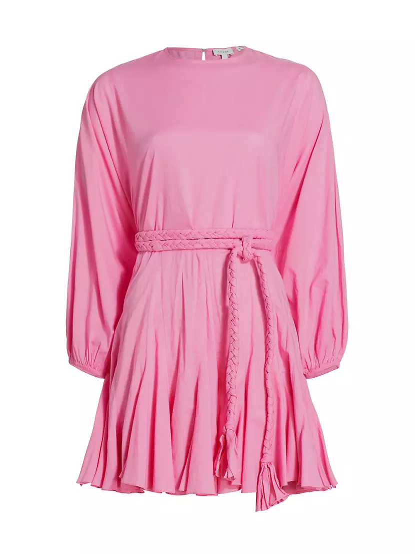 SALE 50% OFF Blush Bell Sleeve Dress Pink Lace Top With Love