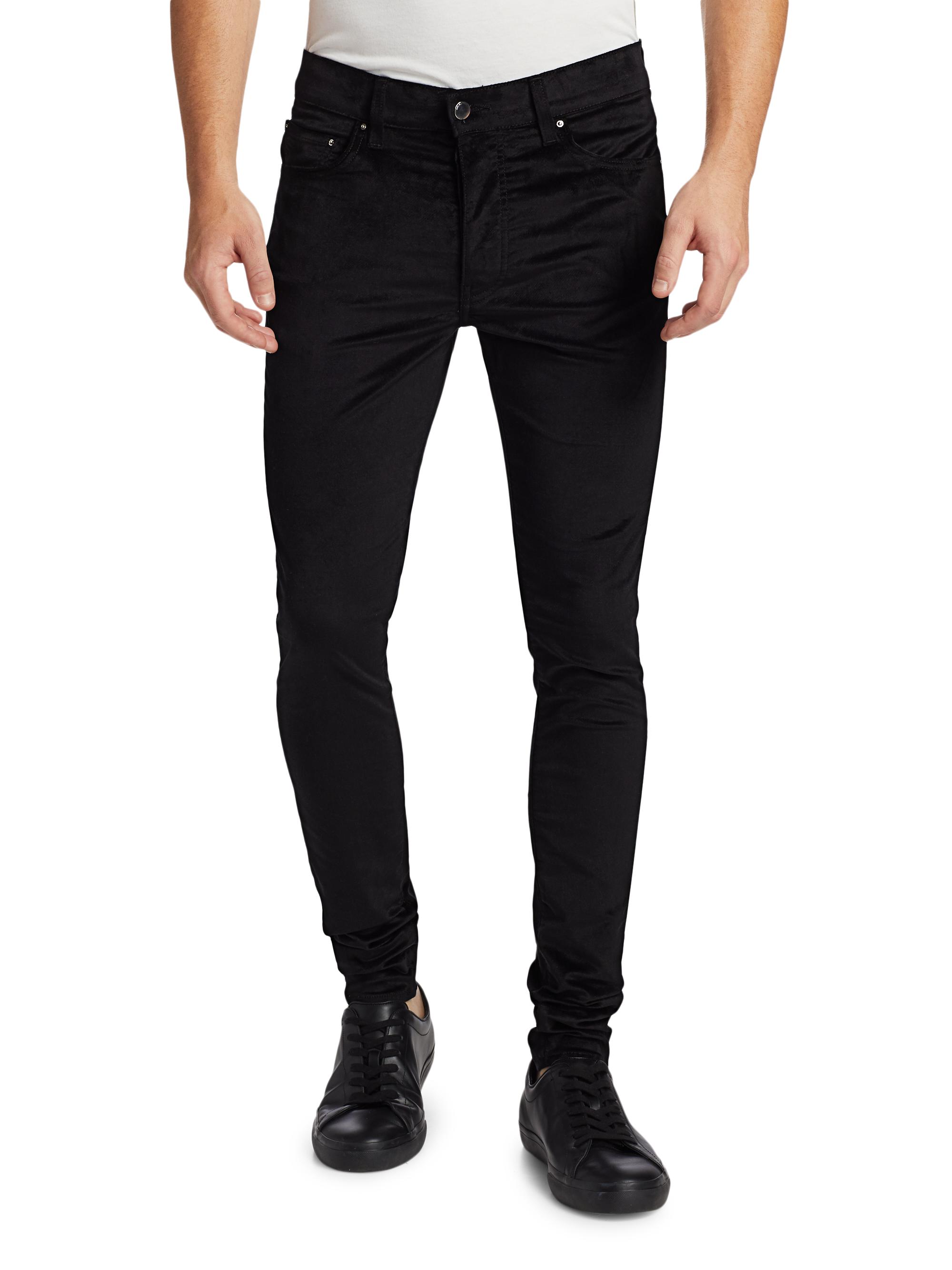 新品 AMIRI 21AW VELOUR SKINNY STACK PANTS Amiri Velour Skinny Stack Pants | Saks Fifth Avenue
