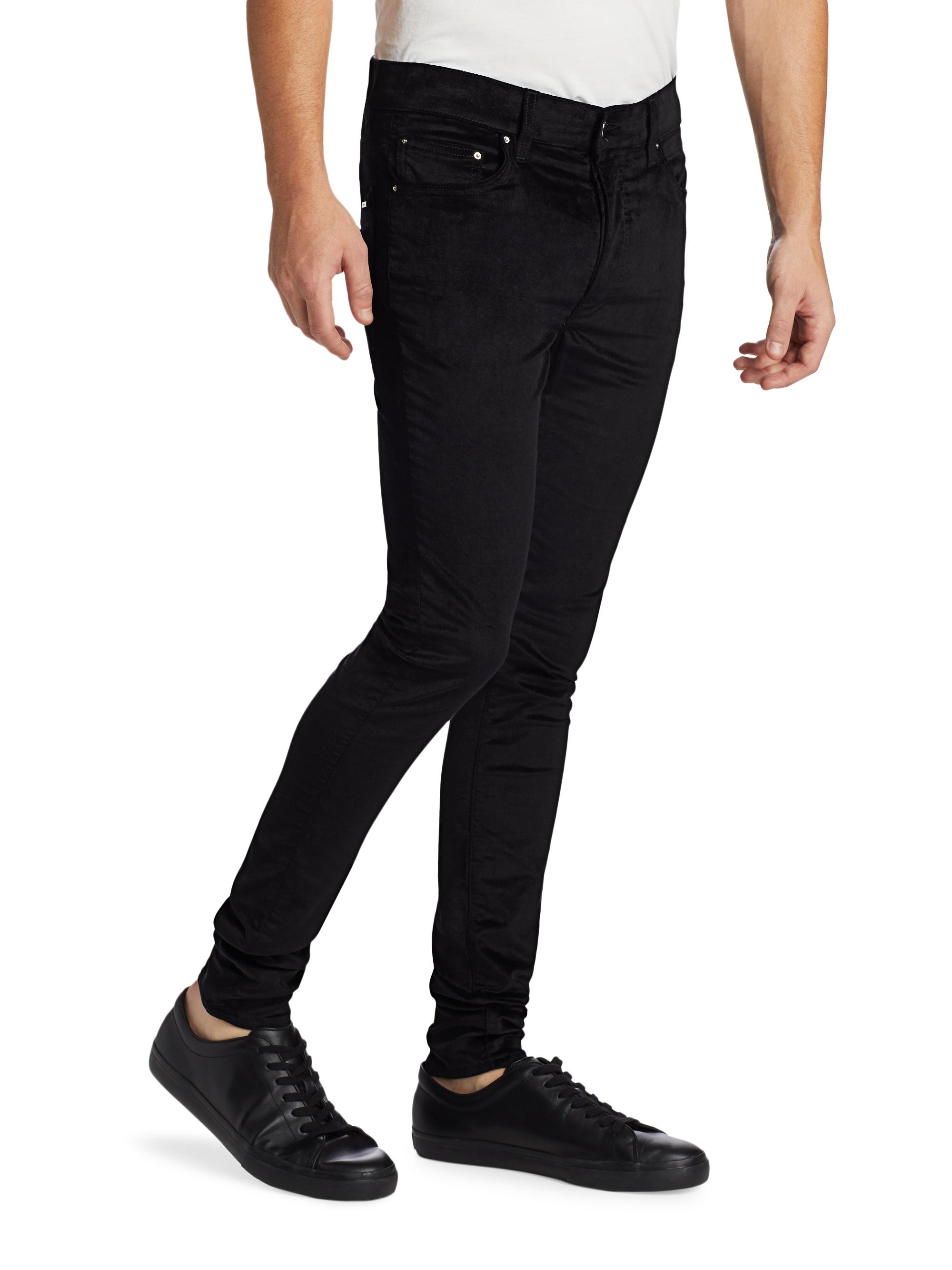Amiri Velour Skinny Stack Pants | Saks Fifth Avenue