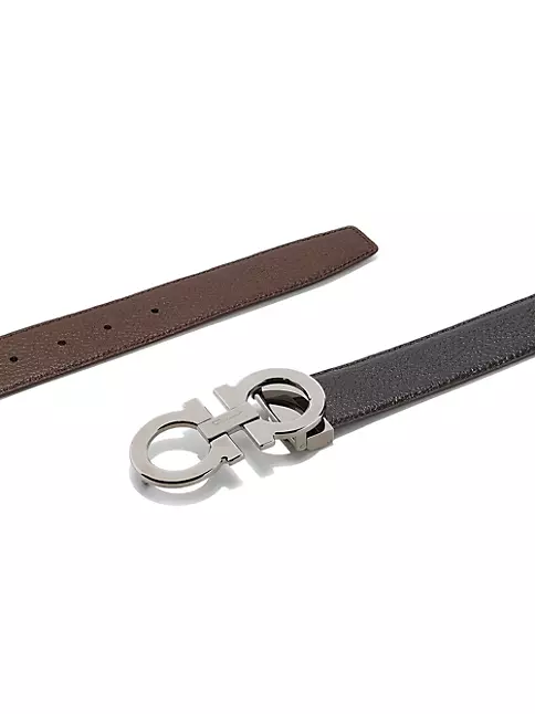 Ferragamo Gancini Adjustable and Reversible Belt