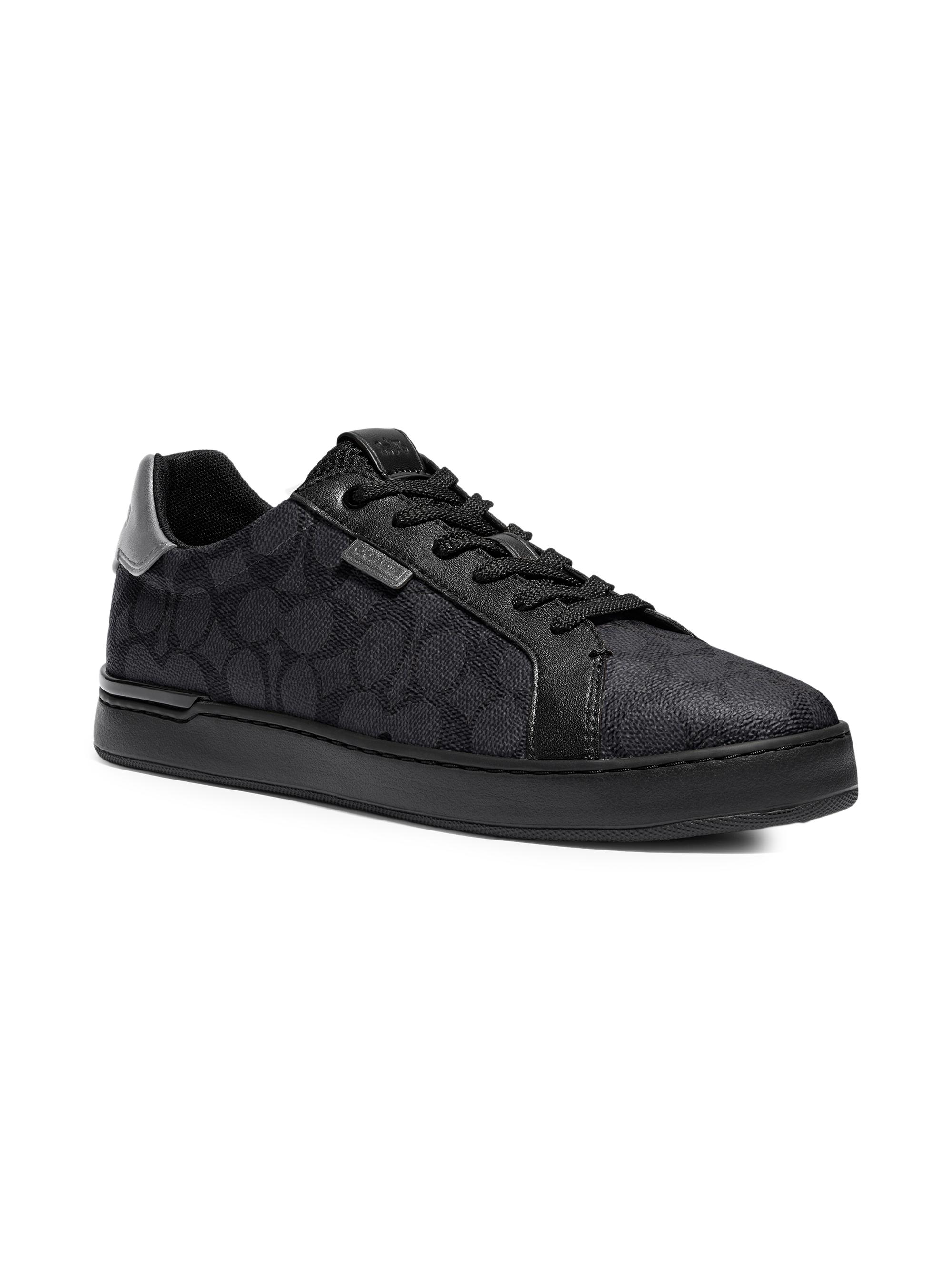 COACH スニーカー ブラック/グレー 25.5 COACH Signature Tennis Cup Sole Low-Top Sneakers | Saks Fifth Avenue