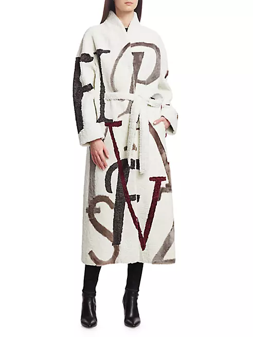 Louis Vuitton Wrap Coat in White