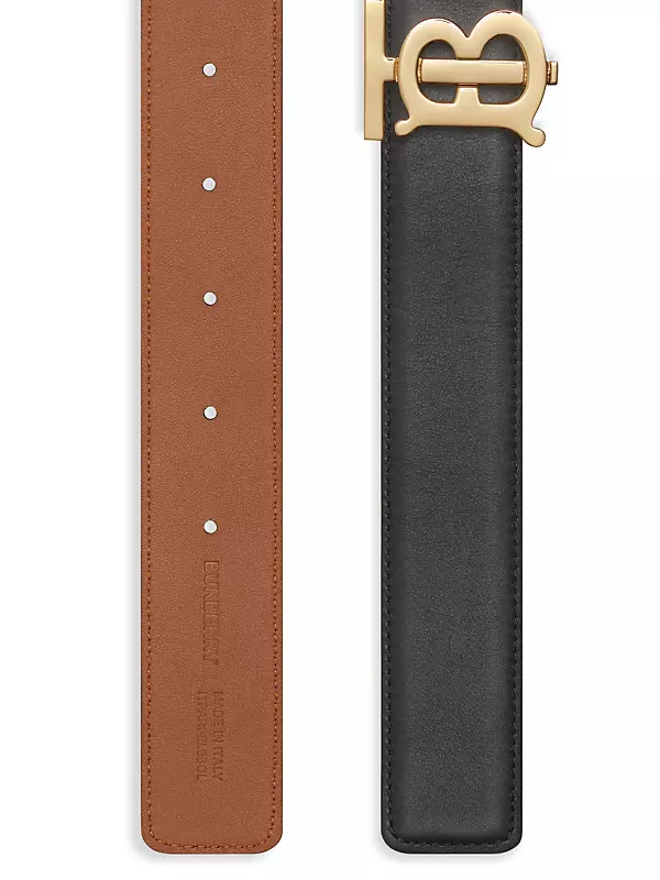 Monogram Motif Reversible Leather Belt