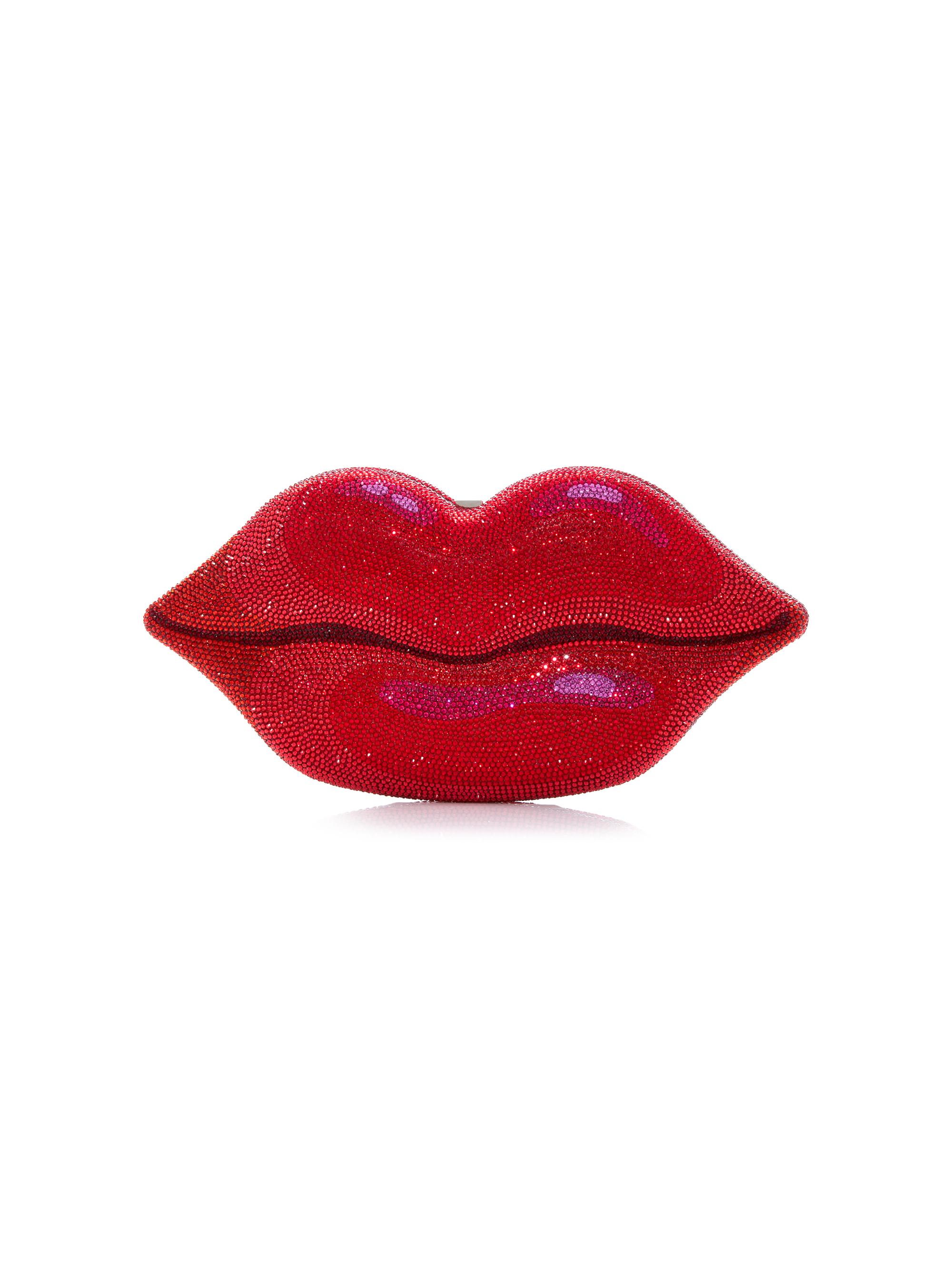 Judith Leiber Couture Women's Hot Lips Crystal Clutch - Light Rose