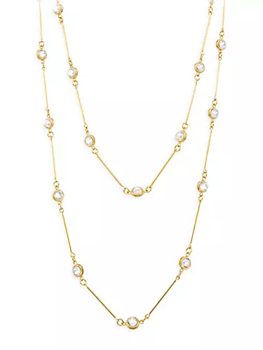 Intemporels Candies 22K Yellow Goldplated & Crystal Collier Necklace