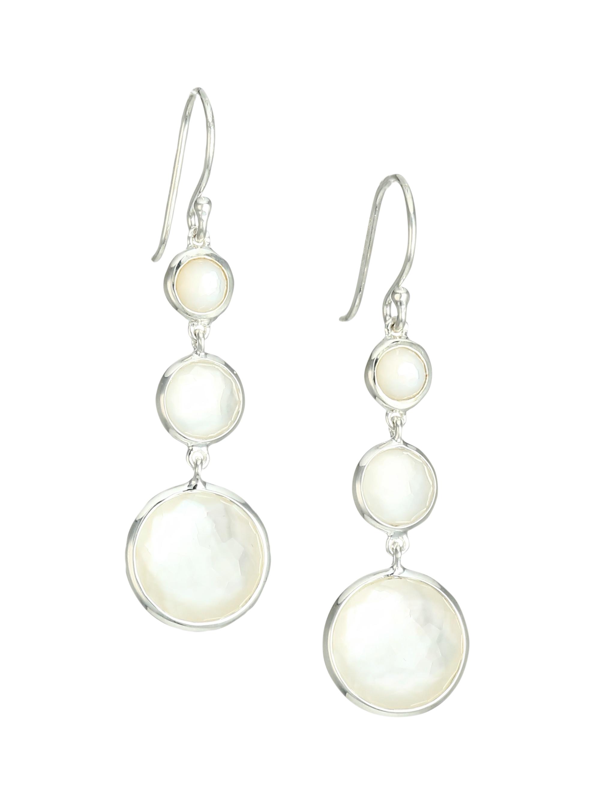 Ippolita Women's Lollipop Lollitini Sterling Silver, Mother-Of-Pearl & Doublet Triple-Drop Earrings - Silver
