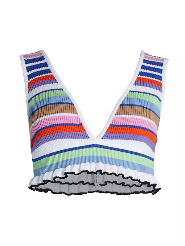 Stripe Knit Bralette