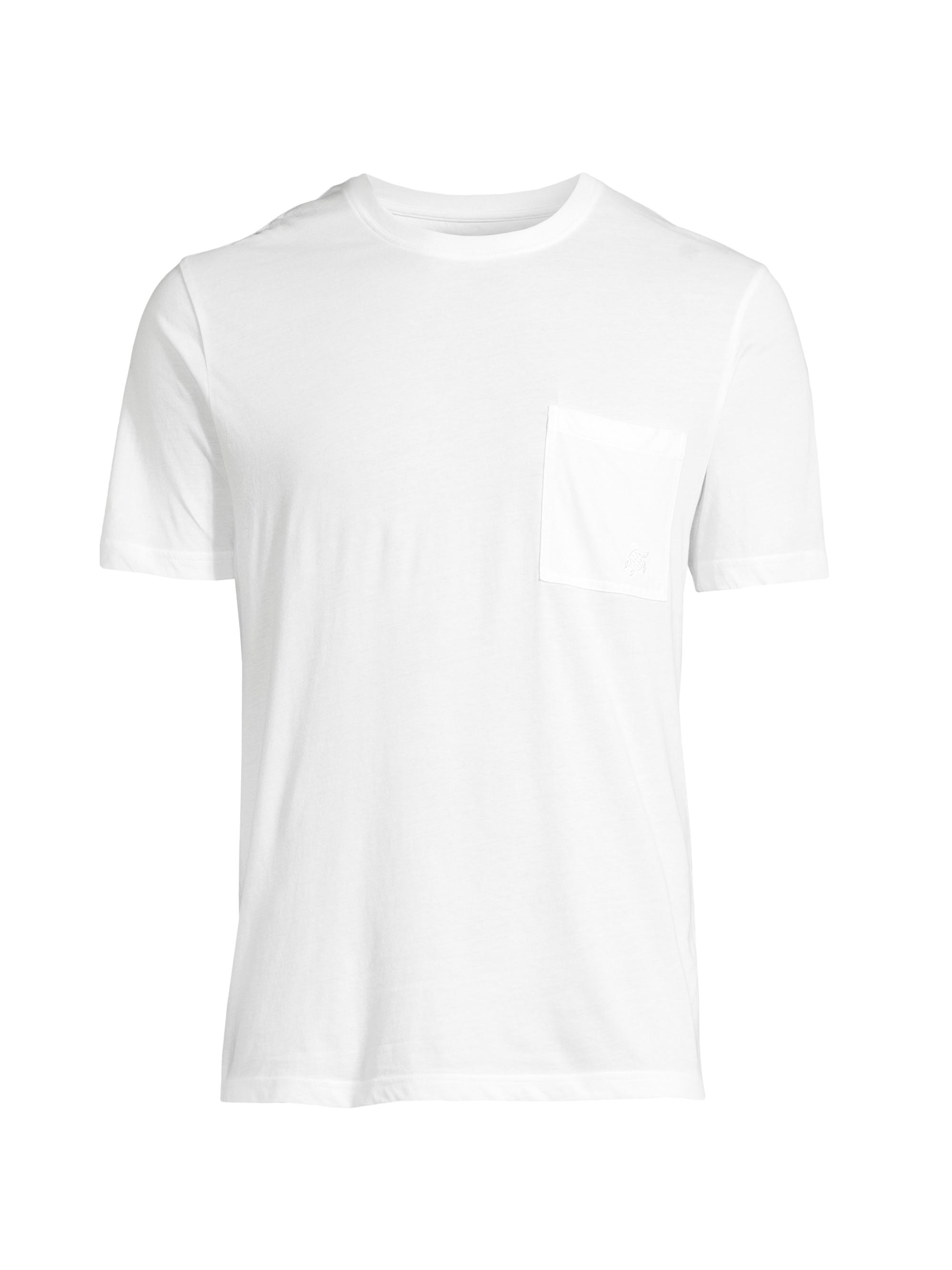 Vilebrequin Men's Titan Jersey Pocket T-Shirt - Craie