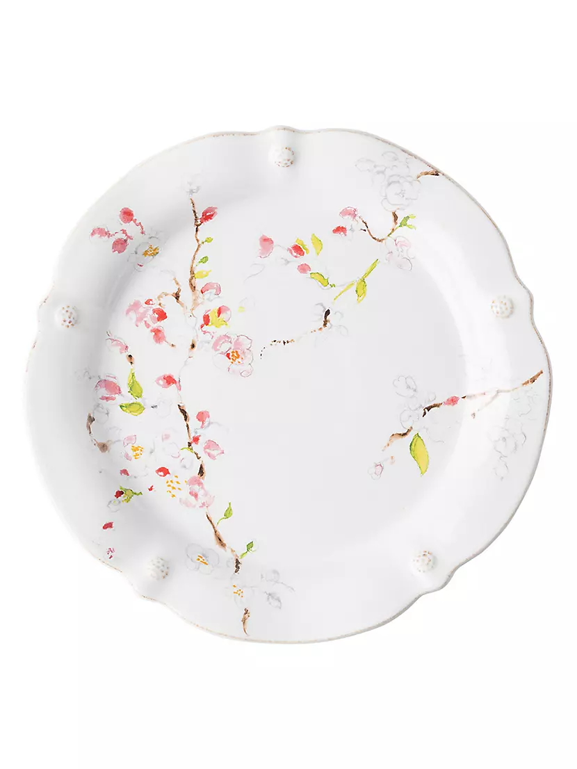 Juliska Berry & Thread Floral Sketch Cherry Blossom Dinner Plate