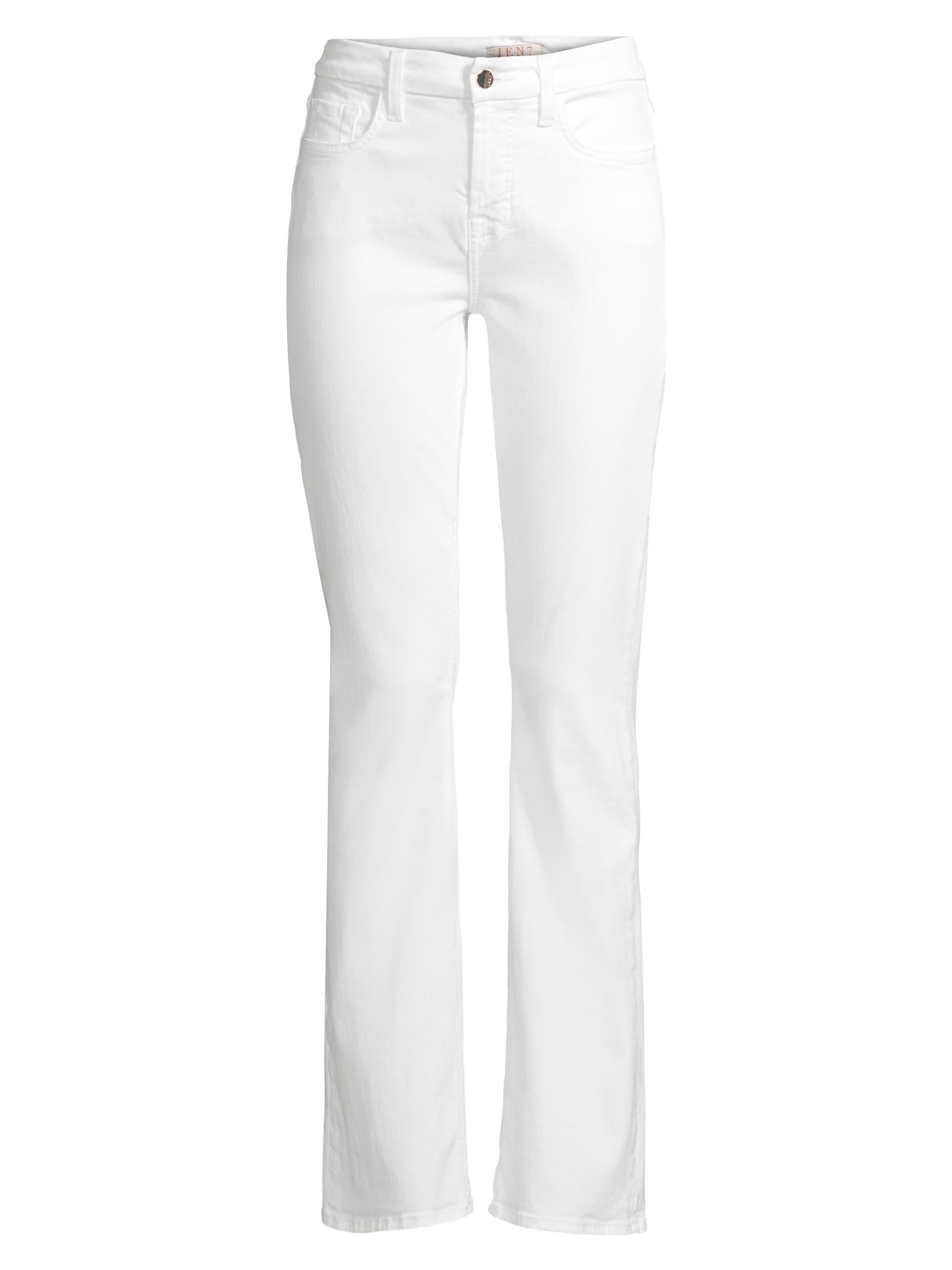 Jen7 Women's Slim Bootcut Sculpting Jeans - White