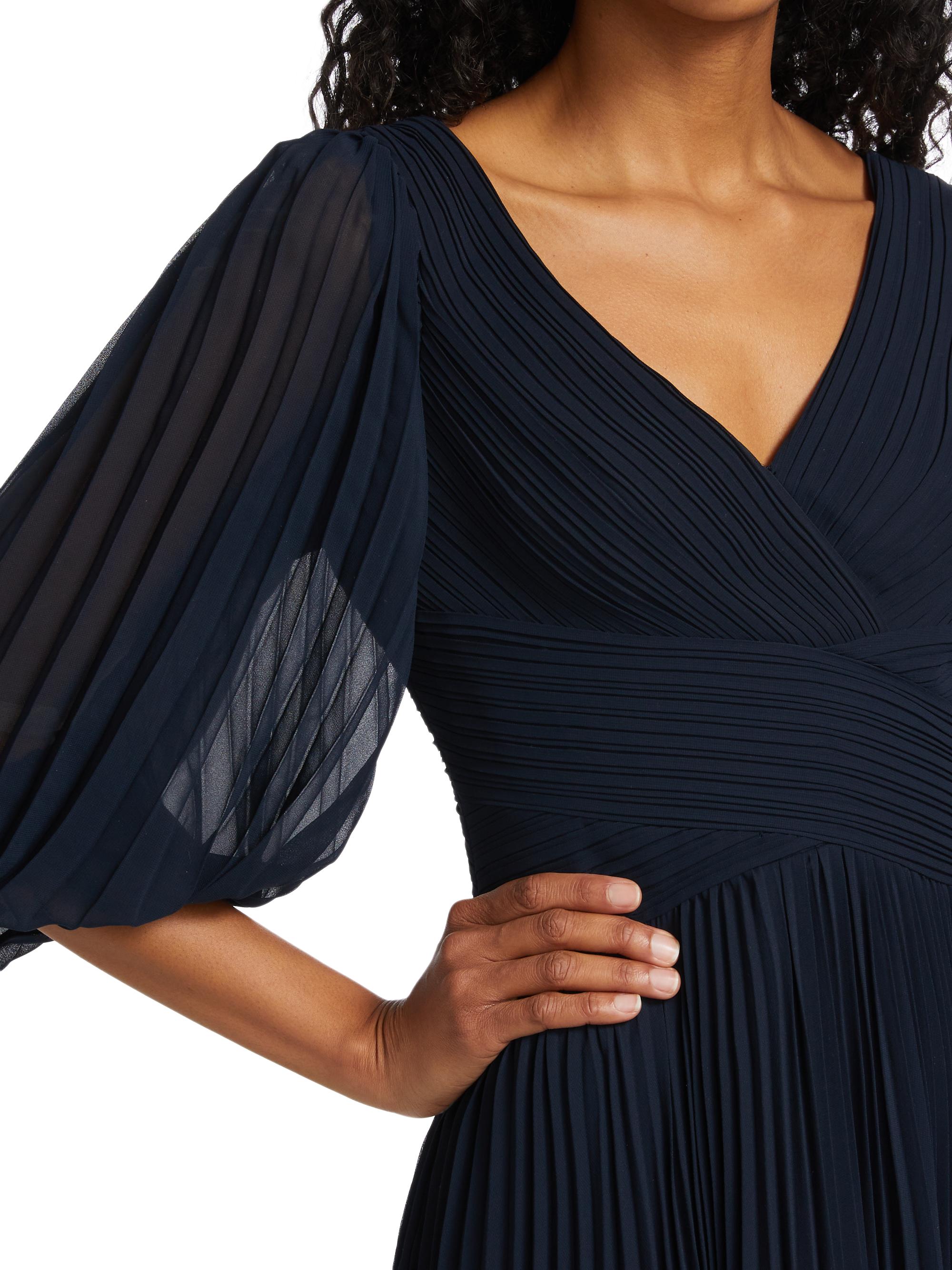 teri jon evening dresses saks fifth avenue Teri Jon One Shoulder Side Ruffle Evening Gown 247089 main image 0