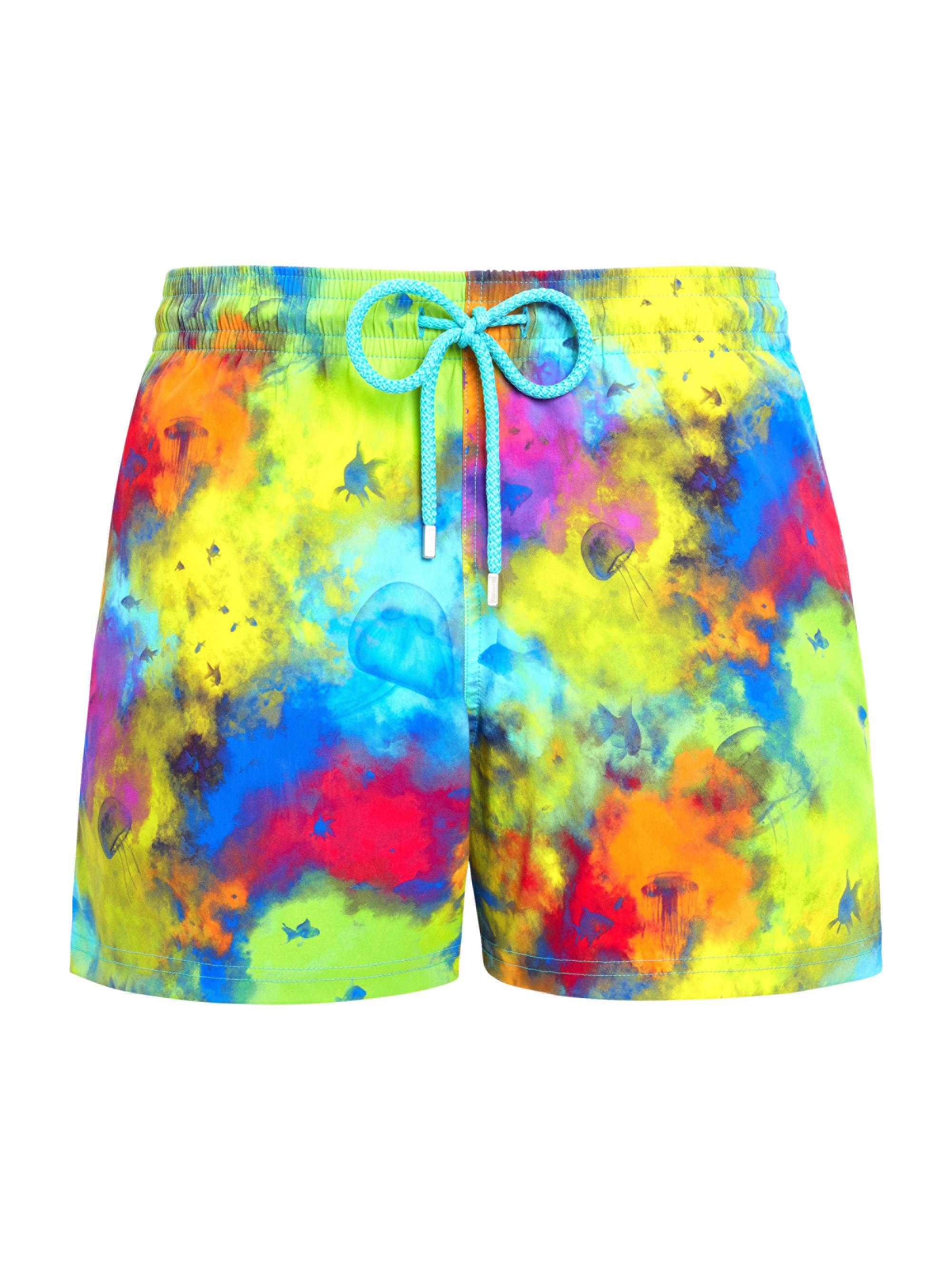 Vilebrequin Men's Holi Party SPX Tie-Dye Swim Shorts - Blue Batik Multi