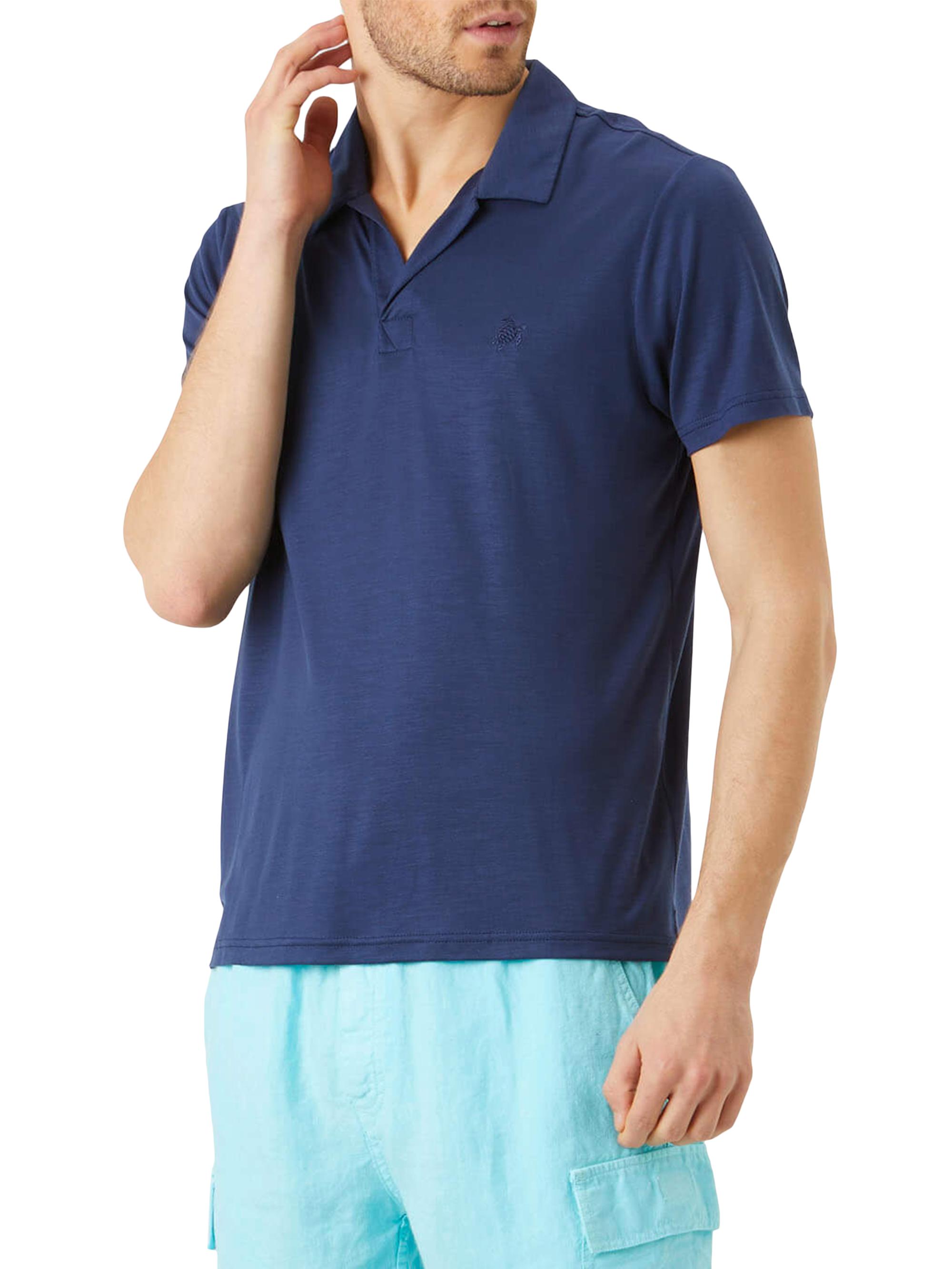 Vilebrequin Men's Classic-Fit Jersey Polo - Bleu Marine