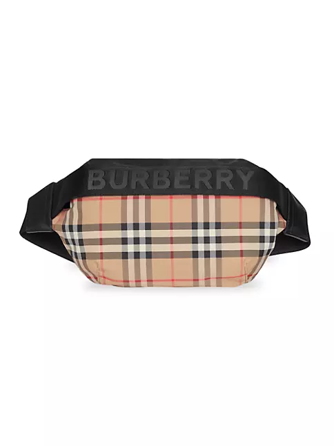 Burberry Men's Sonny Check Crossbody Bag